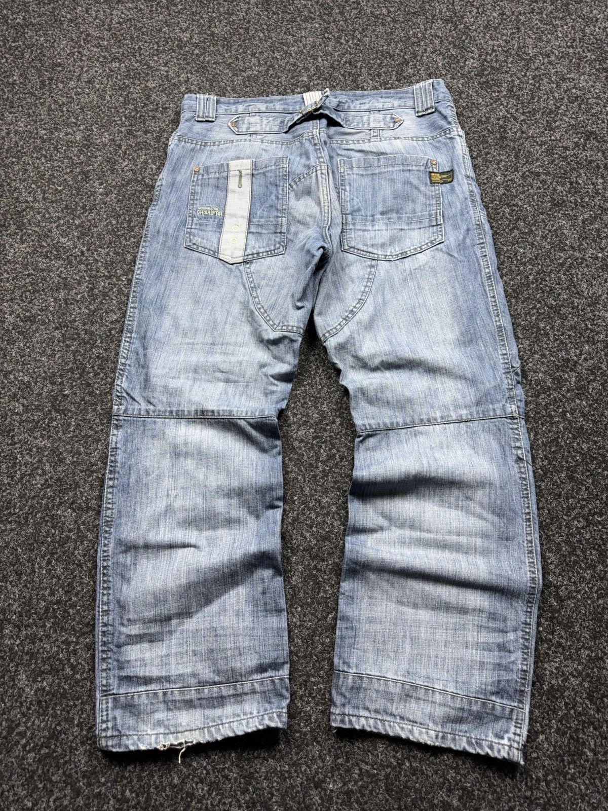 20471120 Japanese 00s Y2K Retro Sk8 Jnco Ecko Baggy Cargo Denim Jeans Size US 36 / EU 52 - 11 Thumbnail