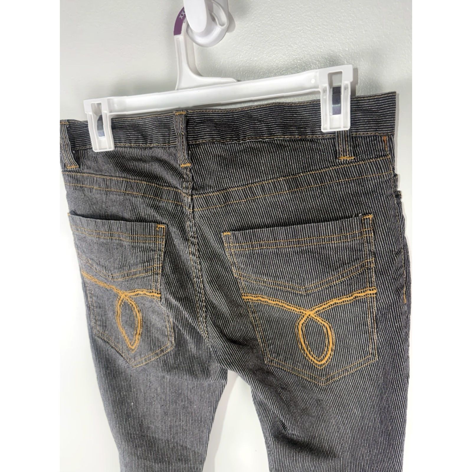 Vintage VINTAGE Rank Women's Striped Military Style Denim Jeans Size 30 Black/White 90s Grunge Size 30" / US 8 / IT 44 - 5 Thumbnail