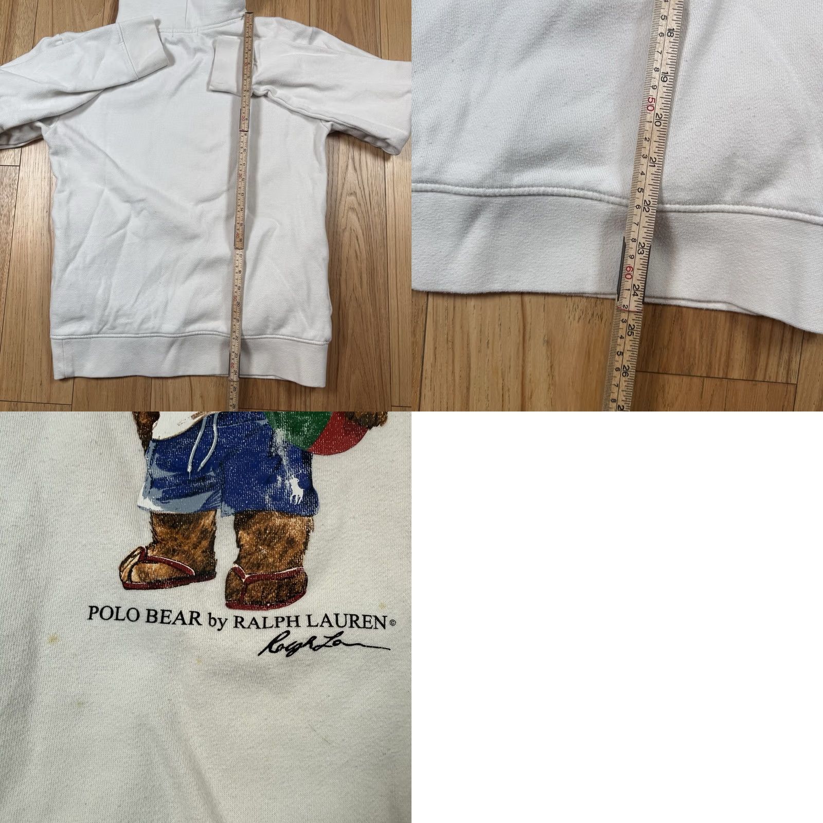 Polo Ralph Lauren Polo Ralph Lauren Hoodie Mens Small S Ivory White Bear Icon Sweatshirt Hoodie Pullover Regular Size Size US S / EU 44-46 / 1 - 8 Thumbnail
