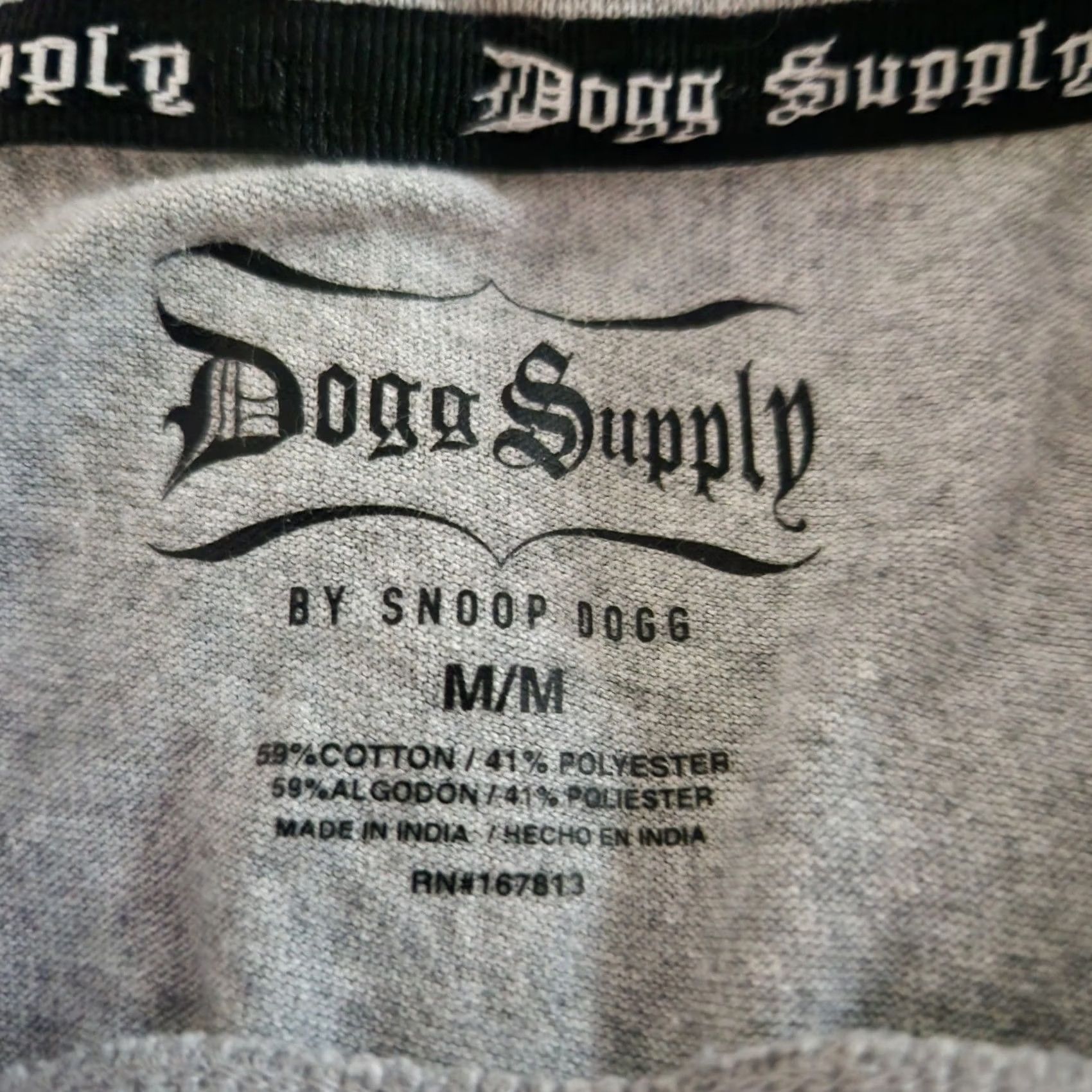 Vintage Snoop Dogg Dogg Supply Tee Mens Medium Gray Hip Hop Street Wear Los Angeles Size US M / EU 48-50 / 2 - 5 Thumbnail