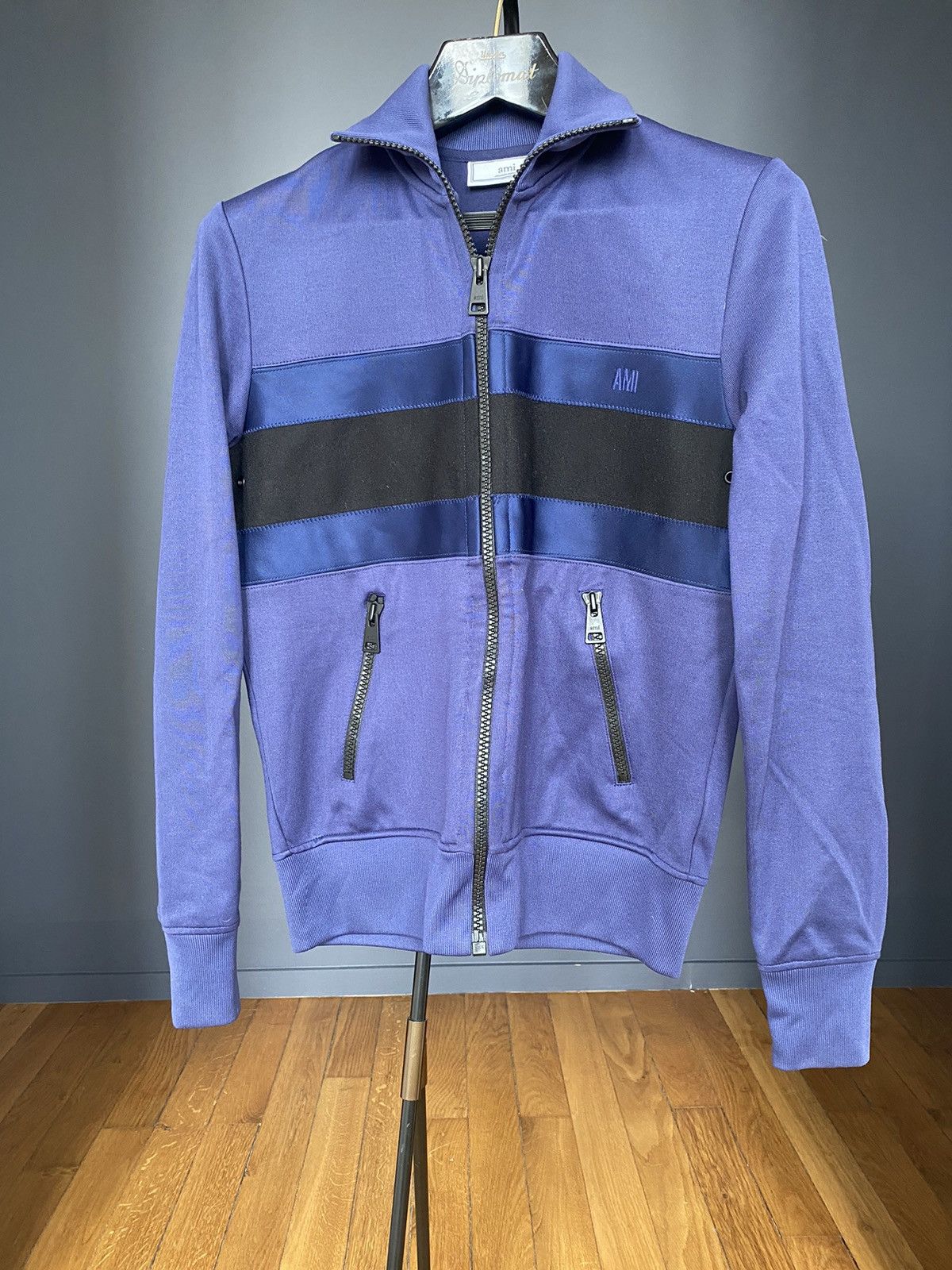 AMI AMI - Satin-Panelled Track Jacket - 2017 Size US XS / EU 42 / 0 - 1 Thumbnail