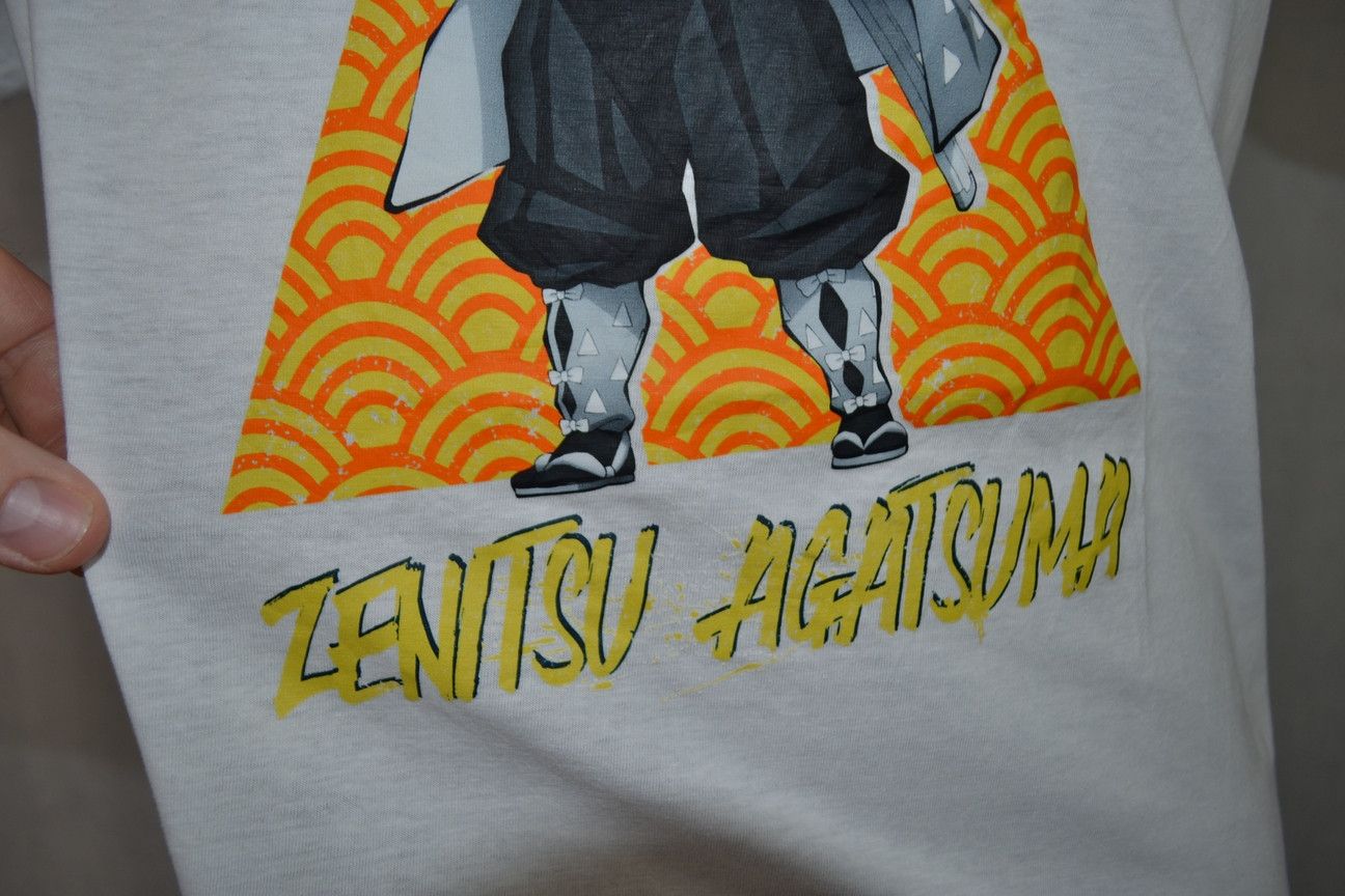 Anime Demon Slayer Zenitsu Agatsuma Kimetsu no Yaiba tee Manga Size US XL / EU 56 / 4 - 5 Thumbnail