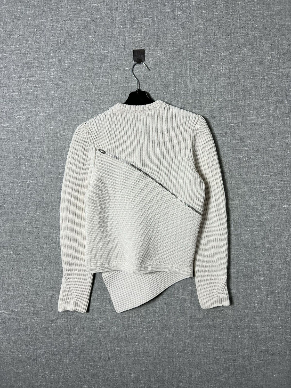 Alexander Wang ALEXANDER WANG Asymmetrical Zip Peel Away Knitted Sweater Size M / US 6-8 / IT 42-44 - 13 Thumbnail