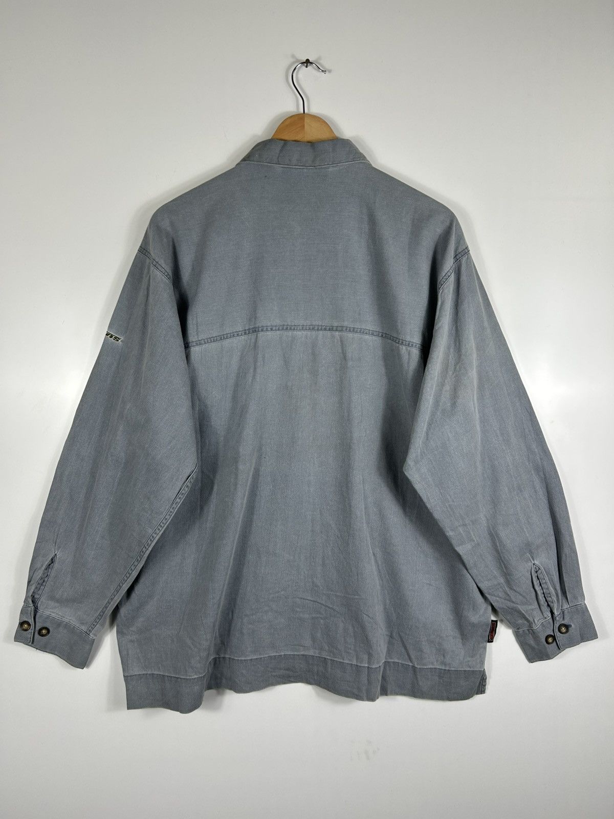 Vans × Vintage ⚡️Vintage 90’s Vans USA Zipper Baggy Shirt Jacket Size US L / EU 52-54 / 3 - 16 Thumbnail