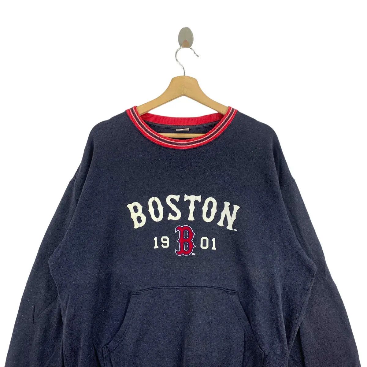 Vintage Vtg 90’ RED SOX BOSTON Major League Baseball MLB Sweatshirt Size L / US 10 / IT 46 - 2 Thumbnail