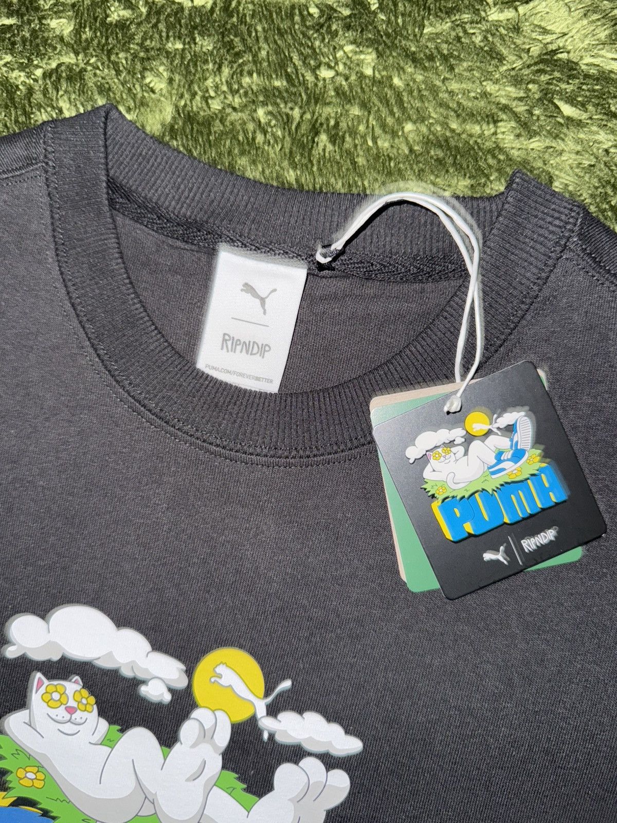 Puma [S] PUMA X RIPNDIP collaboration graphic T-shirts black Size US S / EU 44-46 / 1 - 3 Thumbnail