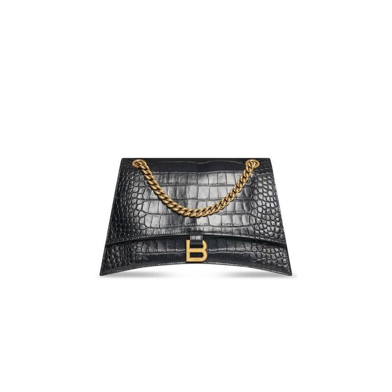 Balenciaga o1la1rc1a0126 Size: OS / Crush Medium Chain Bag Crocodile Size ONE SIZE - 2 Thumbnail