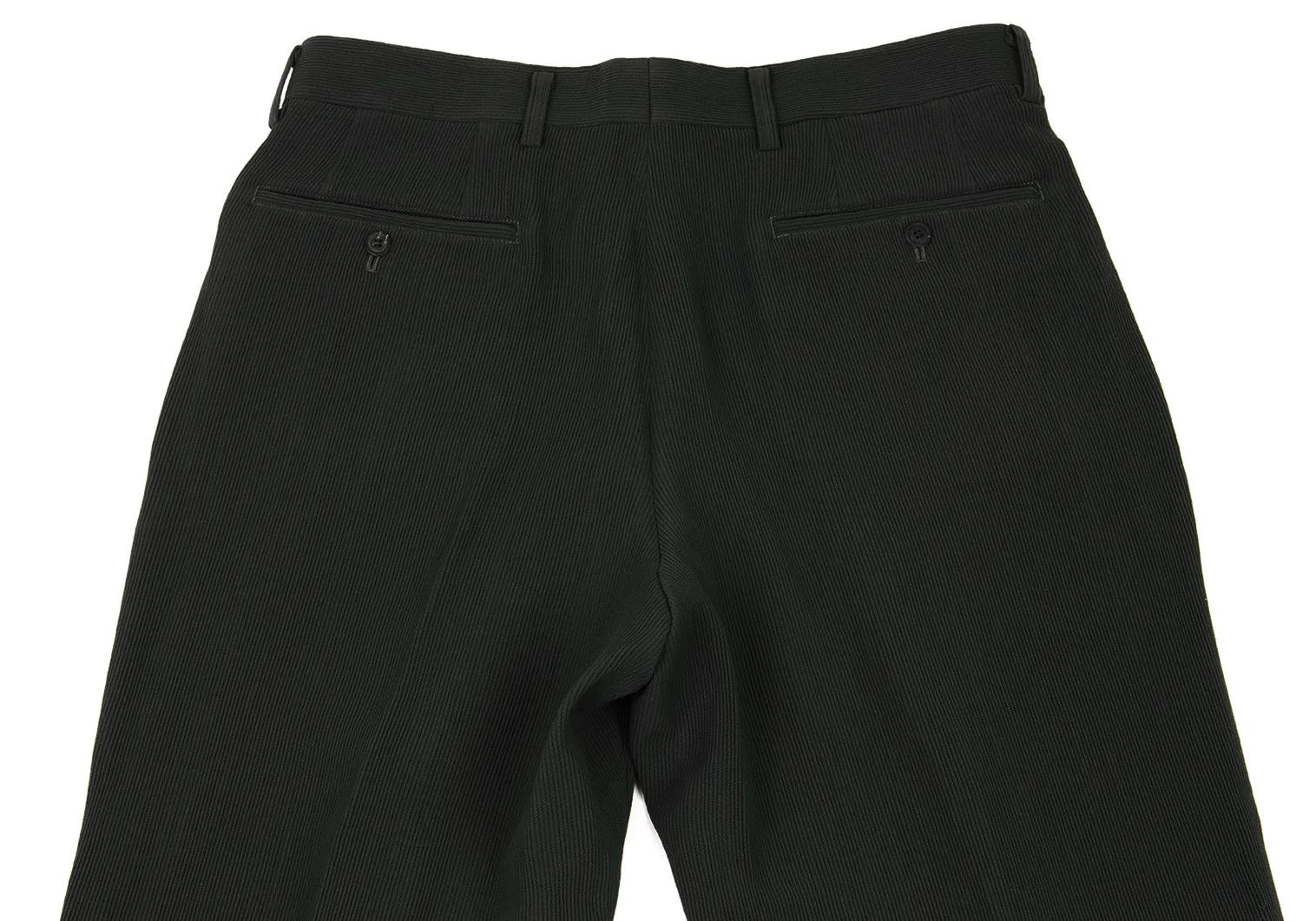 Issey Miyake Wool Two-Tuck Ribbed Pants in Deep Green XL Size US 38 / EU 54 - 11 Thumbnail
