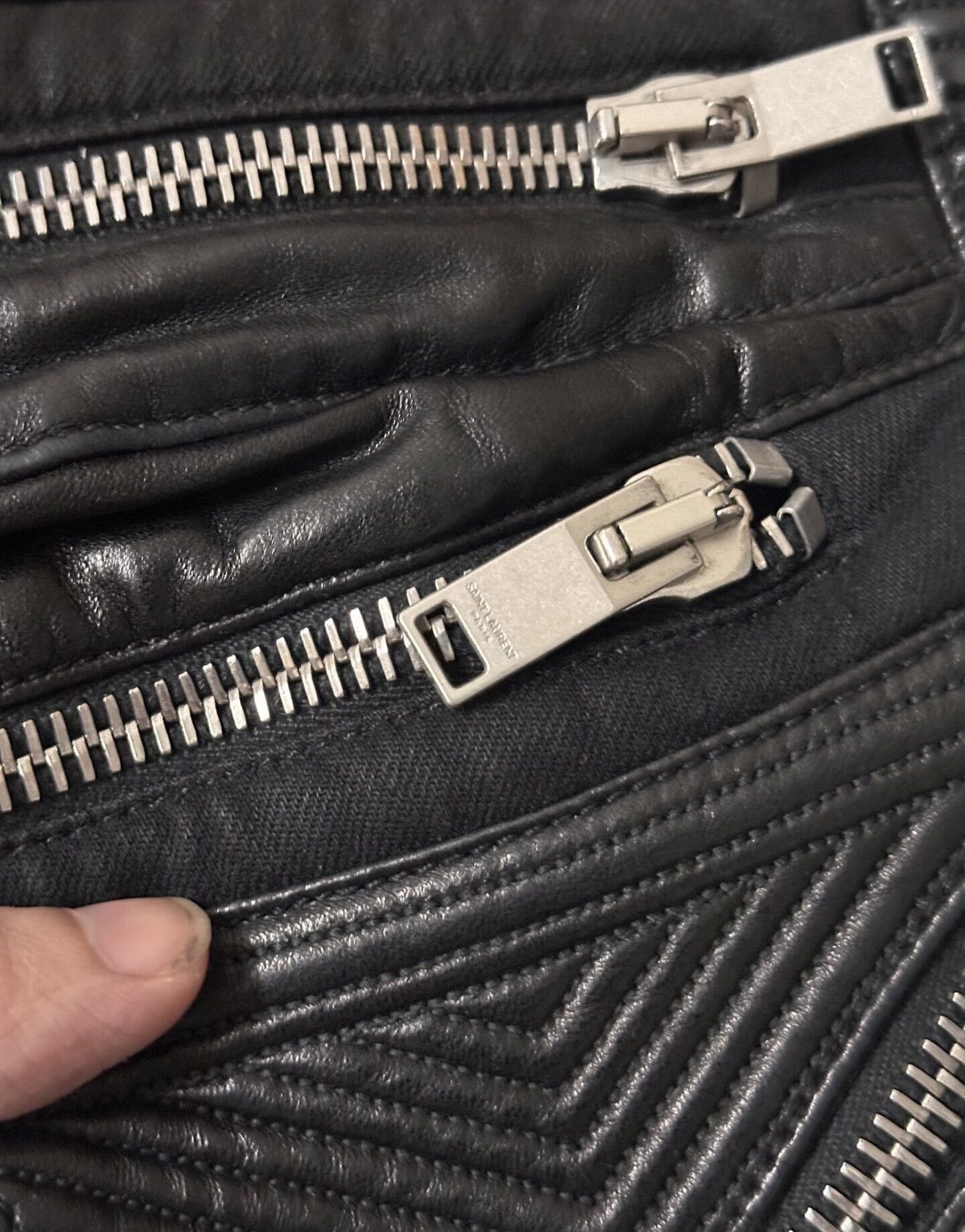 Saint Laurent Paris Saint Laurent biker pants 14fw - wxx Size US 30 / EU 46 - 4 Thumbnail