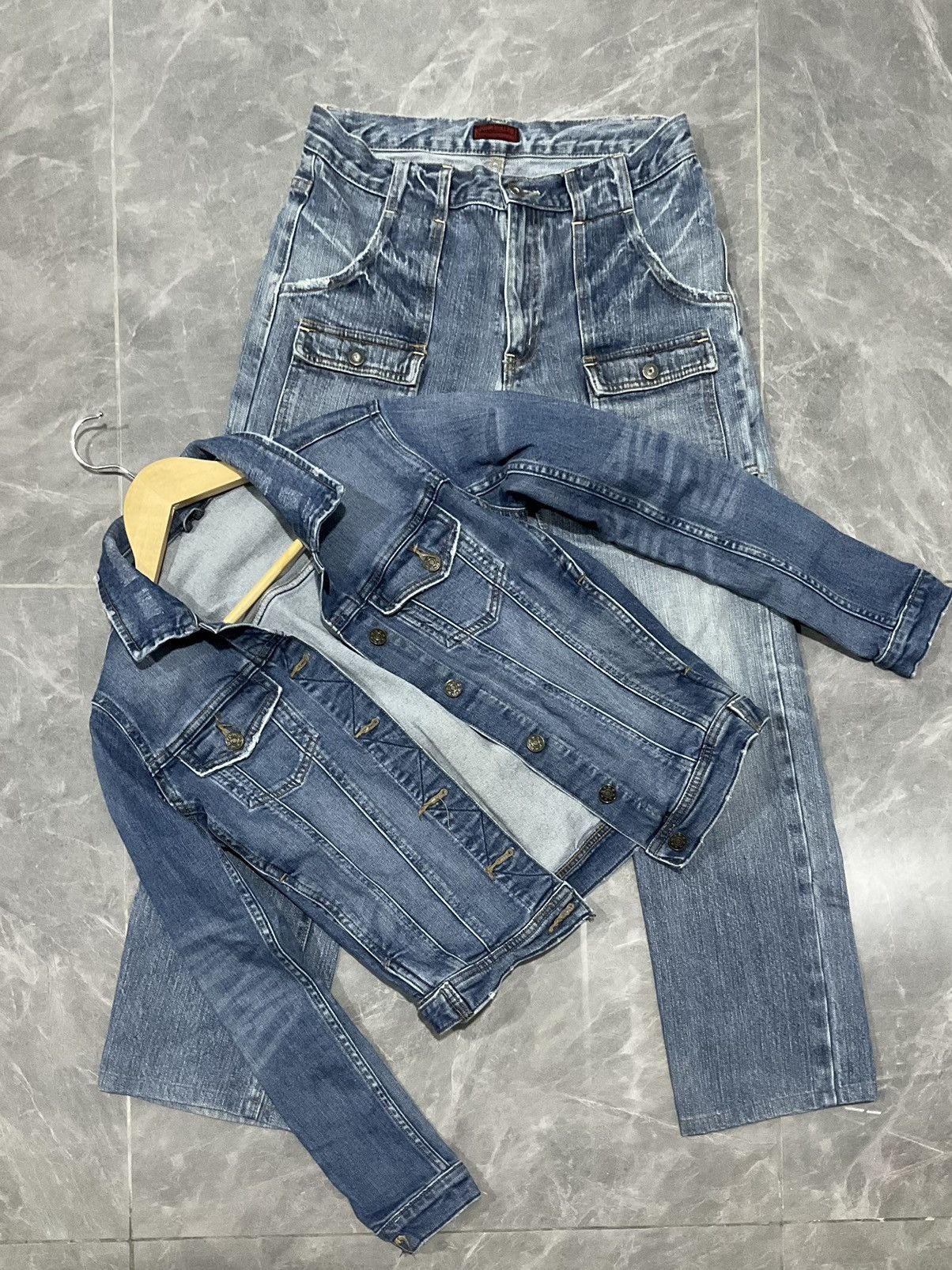 Denim outlet jacket and Jeans bundle