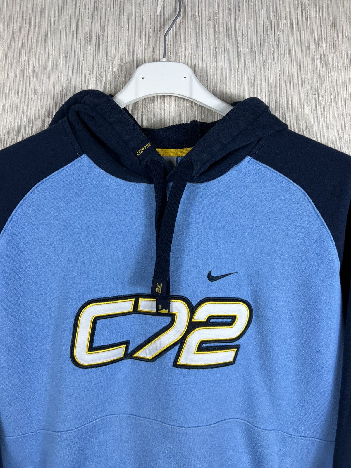 Corteiz × Nike Vintage Nike Cortez C72 y2k baby blue hoodie Size US L / EU 52-54 / 3 - 3 Thumbnail