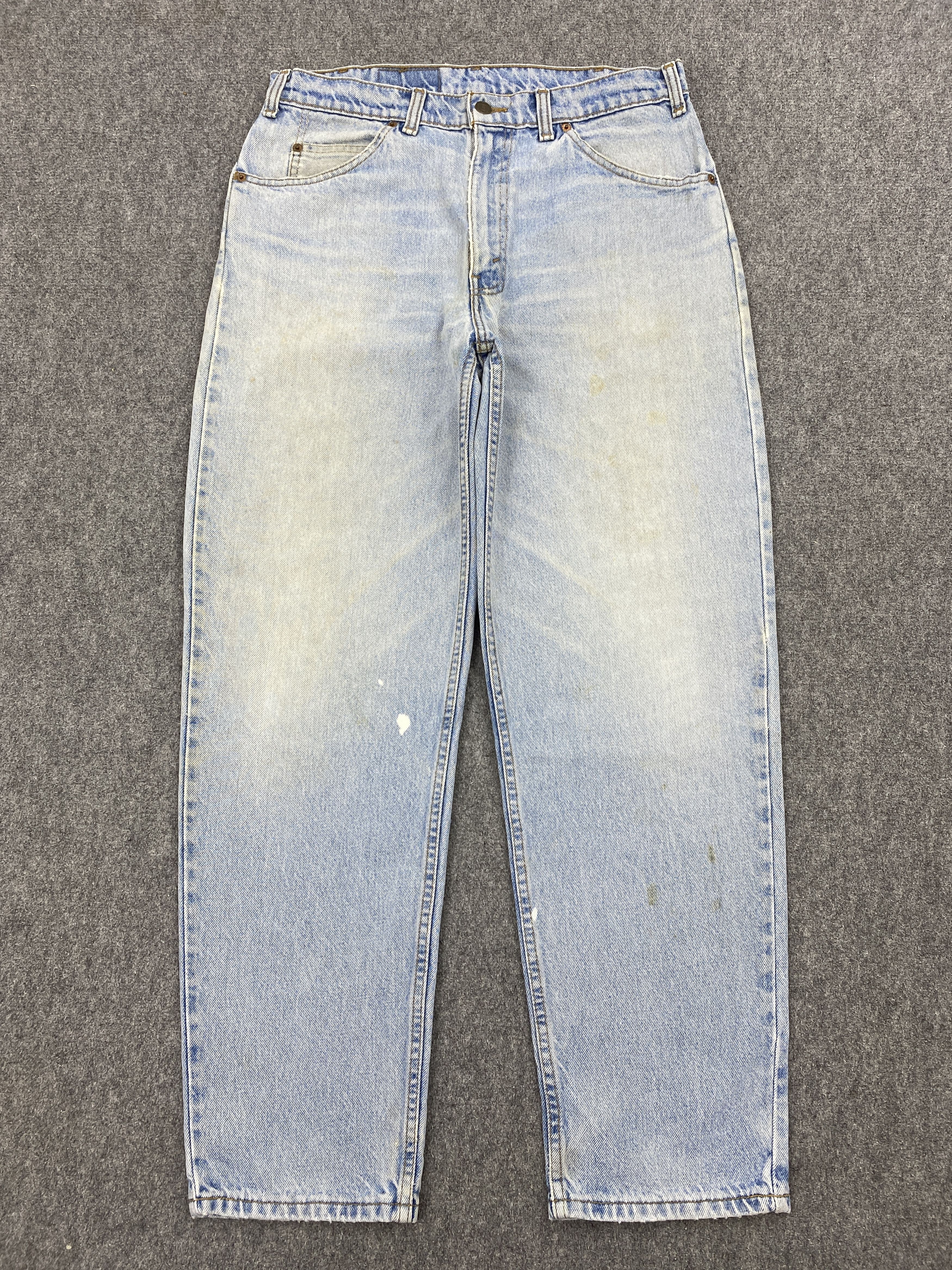 Levi's × Vintage Vintage 90s Levis 634 Orange Tabs Light Washed Jeans Size US 33 - 1 Thumbnail