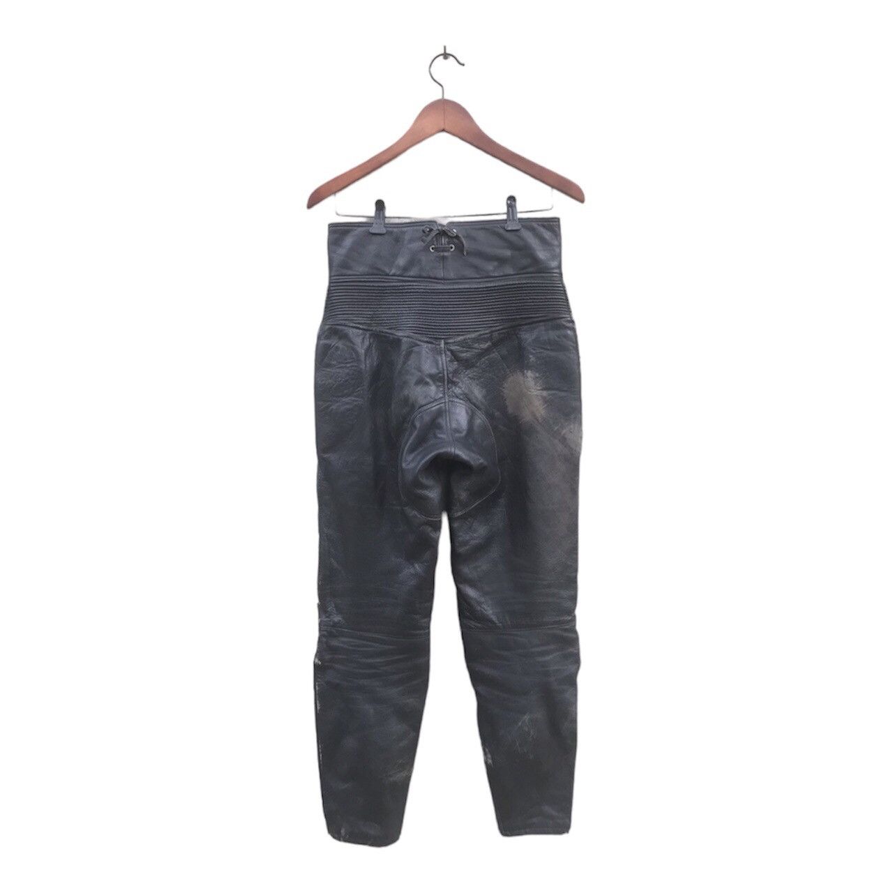 Genuine Leather × Kadoya × Vintage 🔥Rare🔥Vtg Moto Biker Leather Pants Size US 28 / EU 44 - 2 Thumbnail