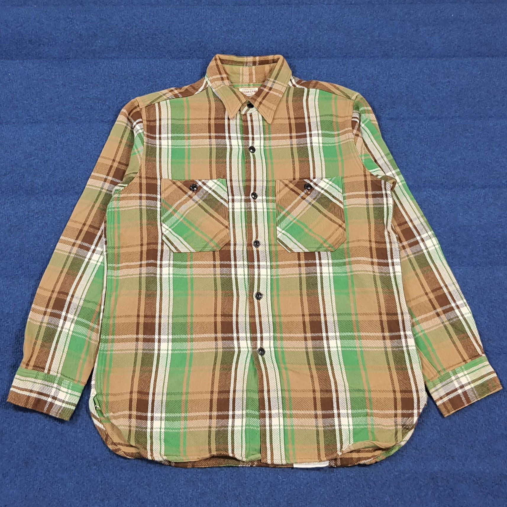 Sugar Cane Vintage Sugar Cane Japan Flannel Button Up Shirt C299N15 Size US M / EU 48-50 / 2 - 1 Thumbnail