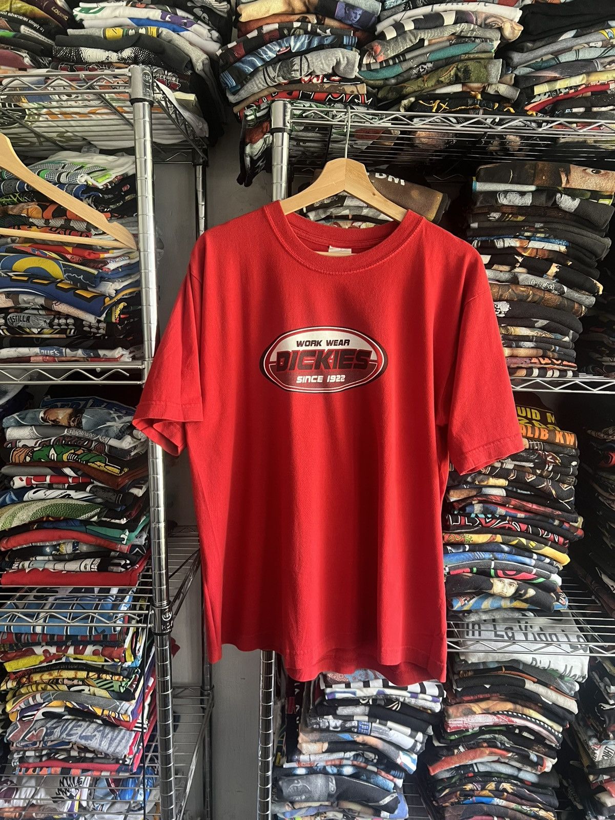 Vintage Dickies Work Wear Logo Tee Shirt Size US M / EU 48-50 / 2 - 1 Thumbnail