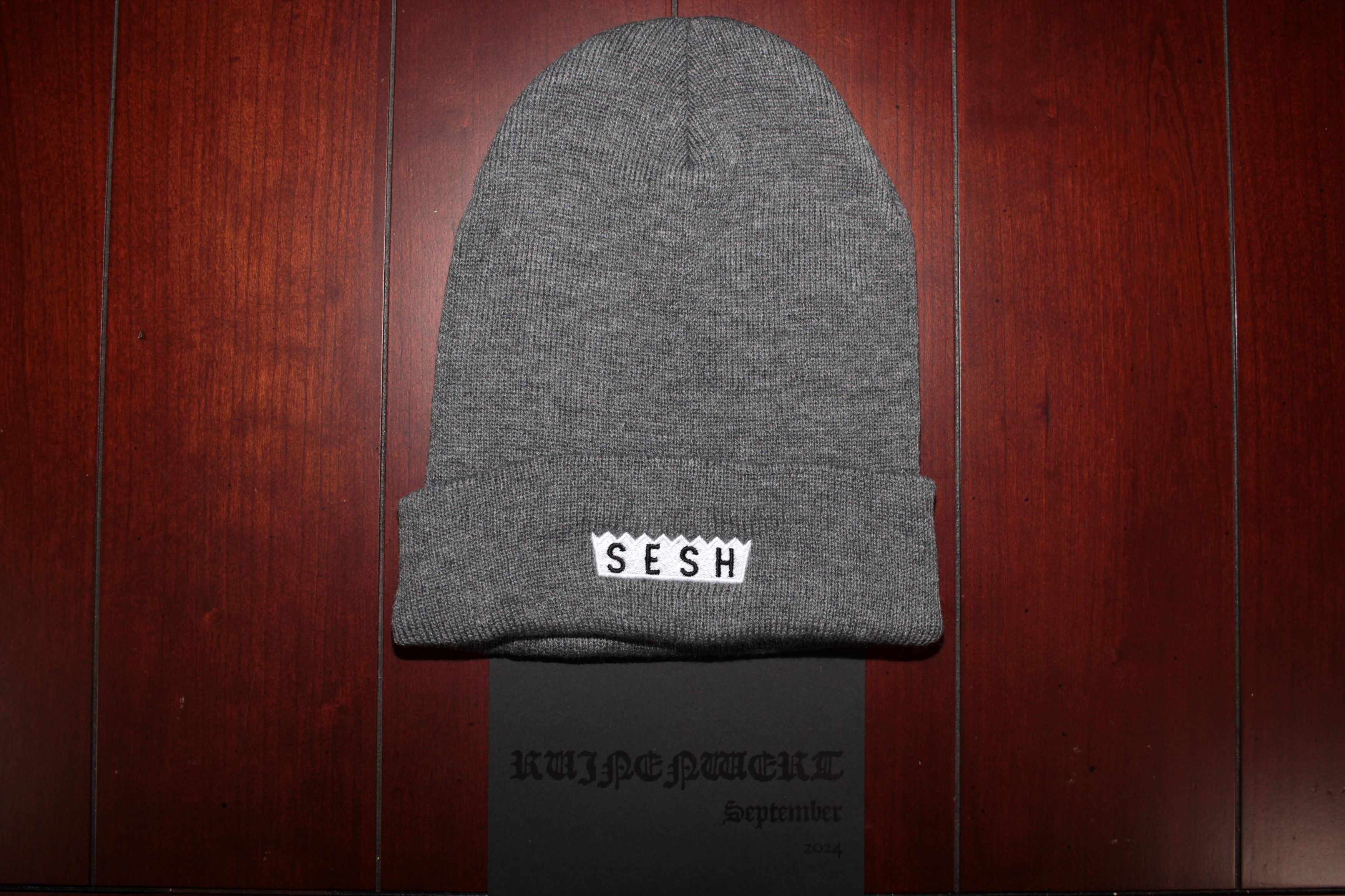 Bones × TeamSESH TeamSESH 'SimpleSesh' Embroidered Beanie (Grey) Size ONE SIZE - 6 Thumbnail