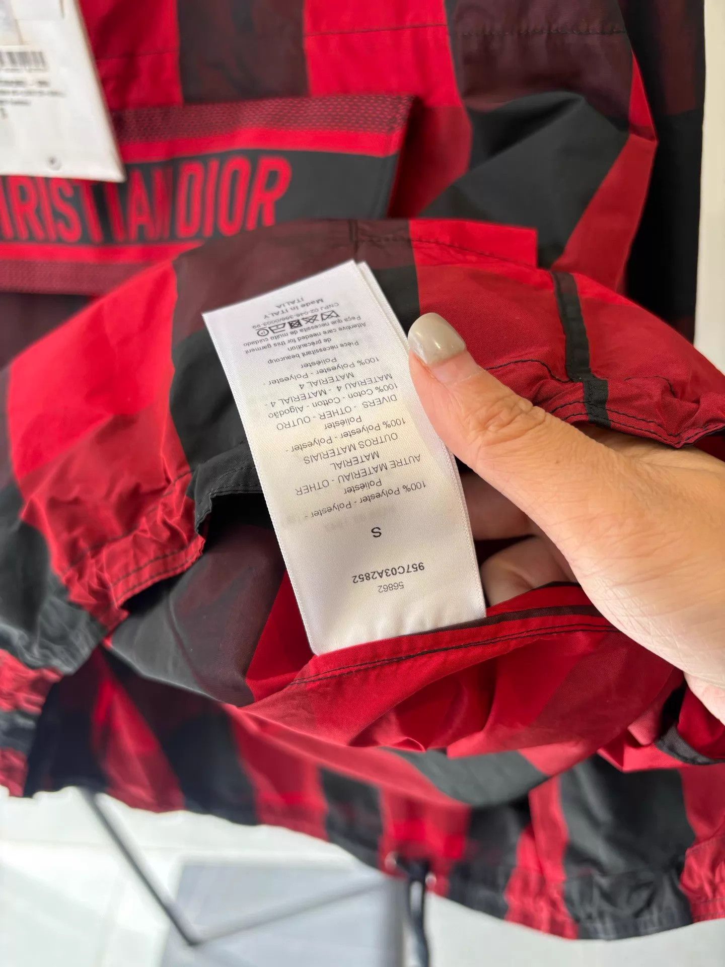 Dior Dior Red Black Check Hooded Classic Jacket Size S Size S / US 4 / IT 40 - 5 Thumbnail
