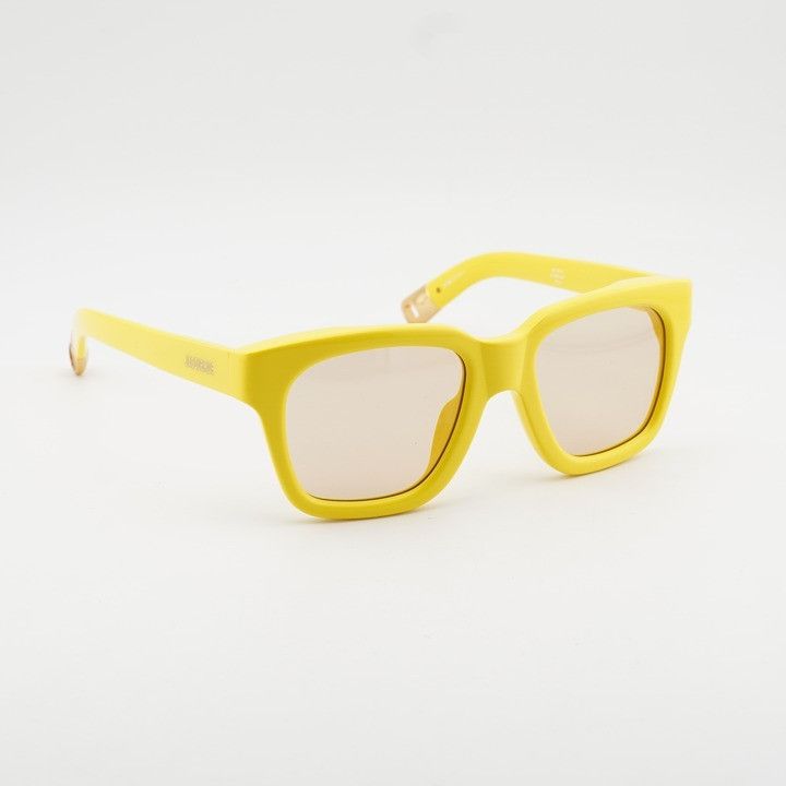 Jacquemus Jacquemus CARINO JAC/20 C4 Sunglasses Yellow Square Frame Size ONE SIZE - 7 Thumbnail