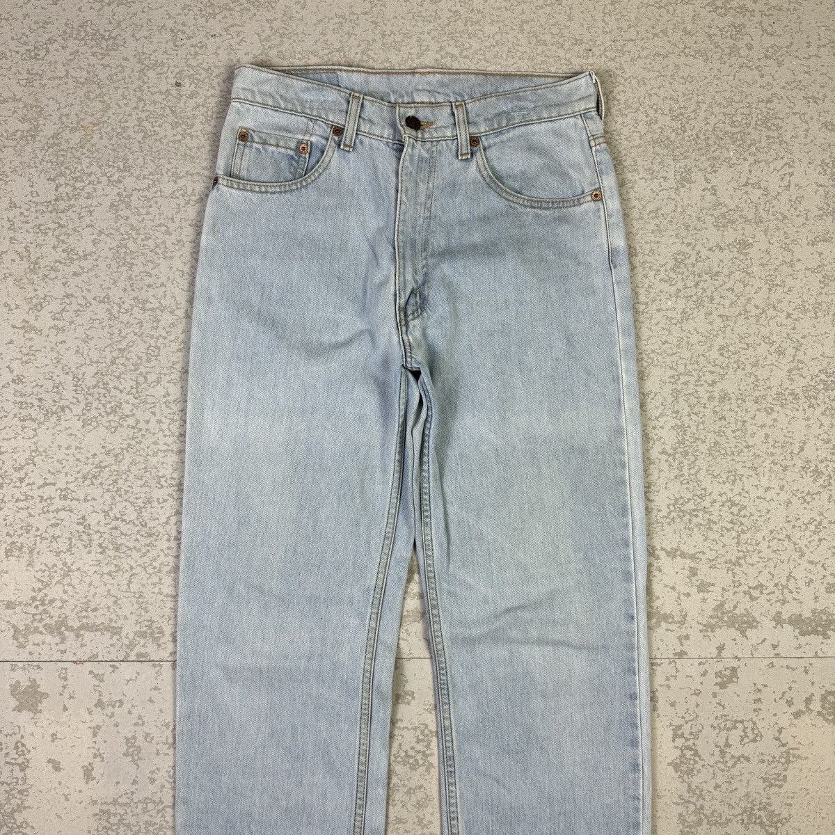 Levi's × Vintage 💥Vintage 90s Levis 515 Sick Blue Wash Denim Pant Size US 29 - 5 Thumbnail