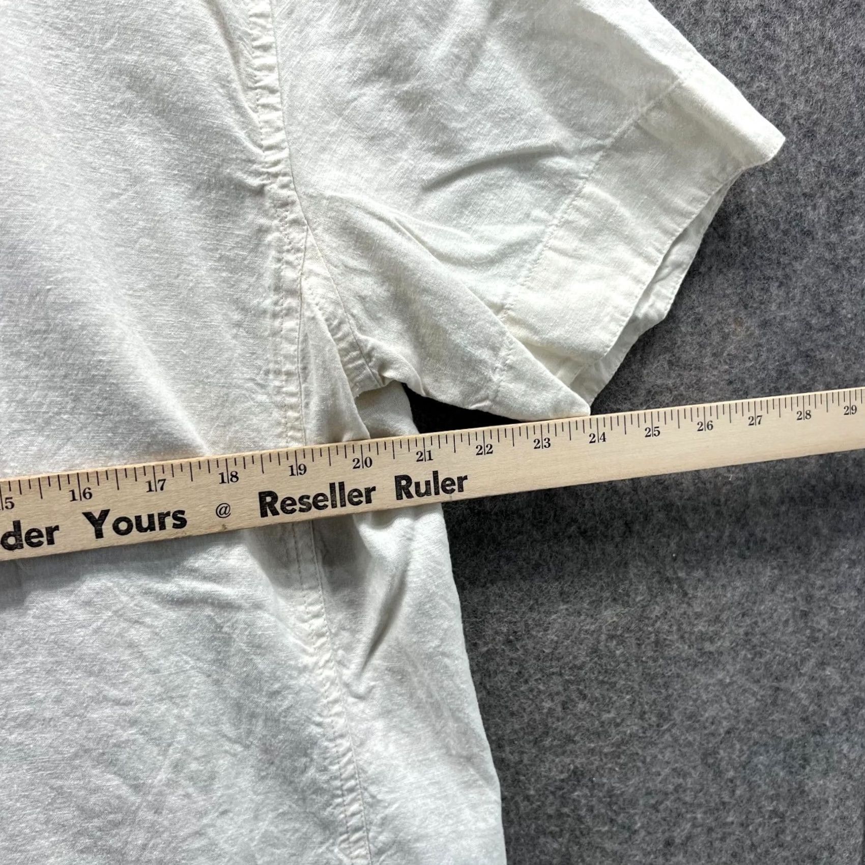 Allbirds Allbirds Shirt Mens Medium Ivory Button Down Camp Style Organic Cotton Blend Shirt Size US M / EU 48-50 / 2 - 6 Thumbnail