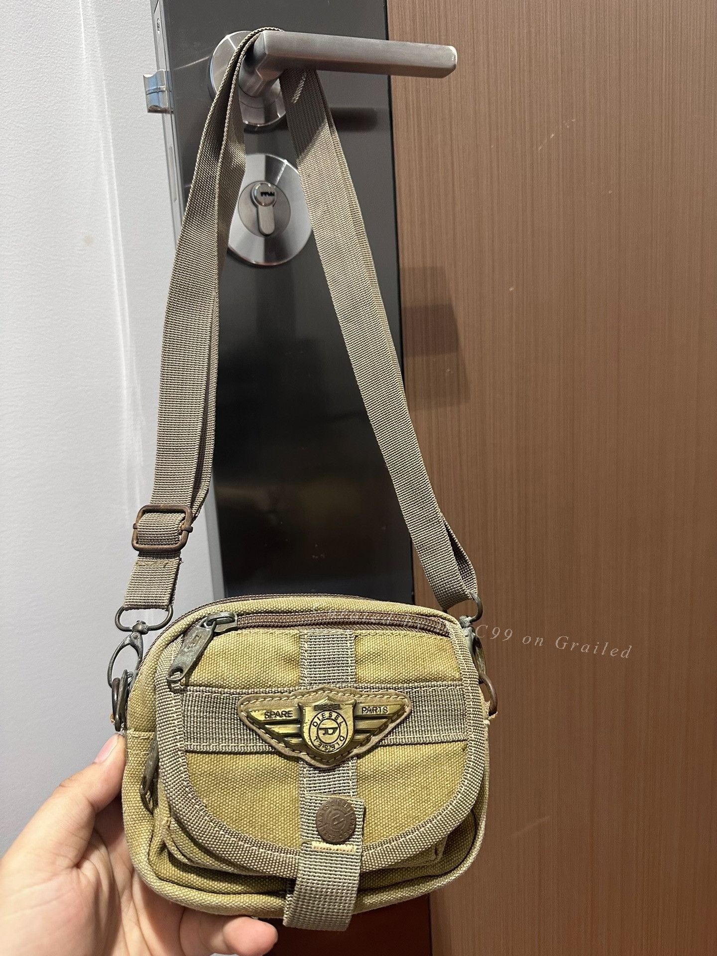 Diesel Diesel Military Style Mini Shoulder Bag Size ONE SIZE - 1 Thumbnail