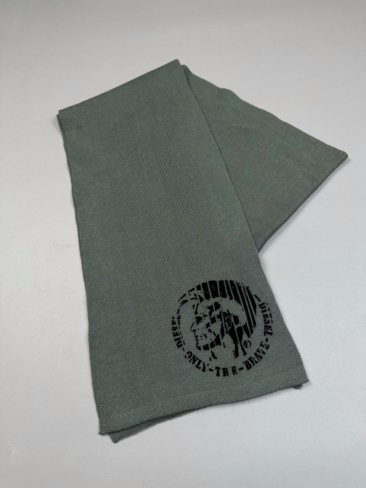 Diesel Diesel Cold Green Long Thin Scarf Size ONE SIZE - 3 Thumbnail