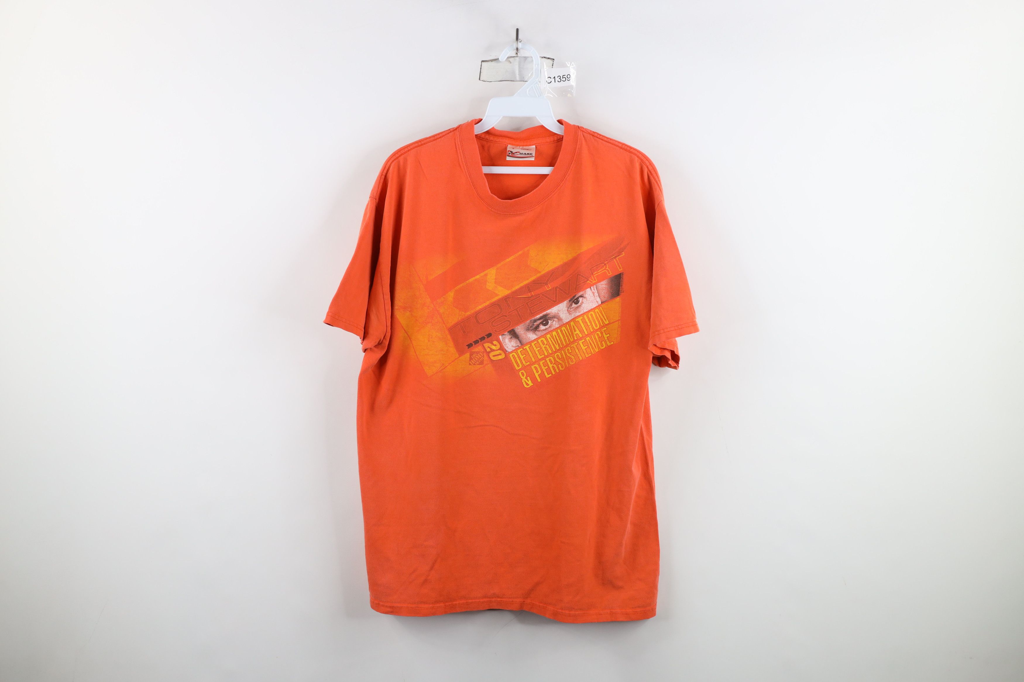 Vintage Vintage Y2K NASCAR Spell Out Tony Stewart Racing T-Shirt Size US L / EU 52-54 / 3 - 1 Thumbnail