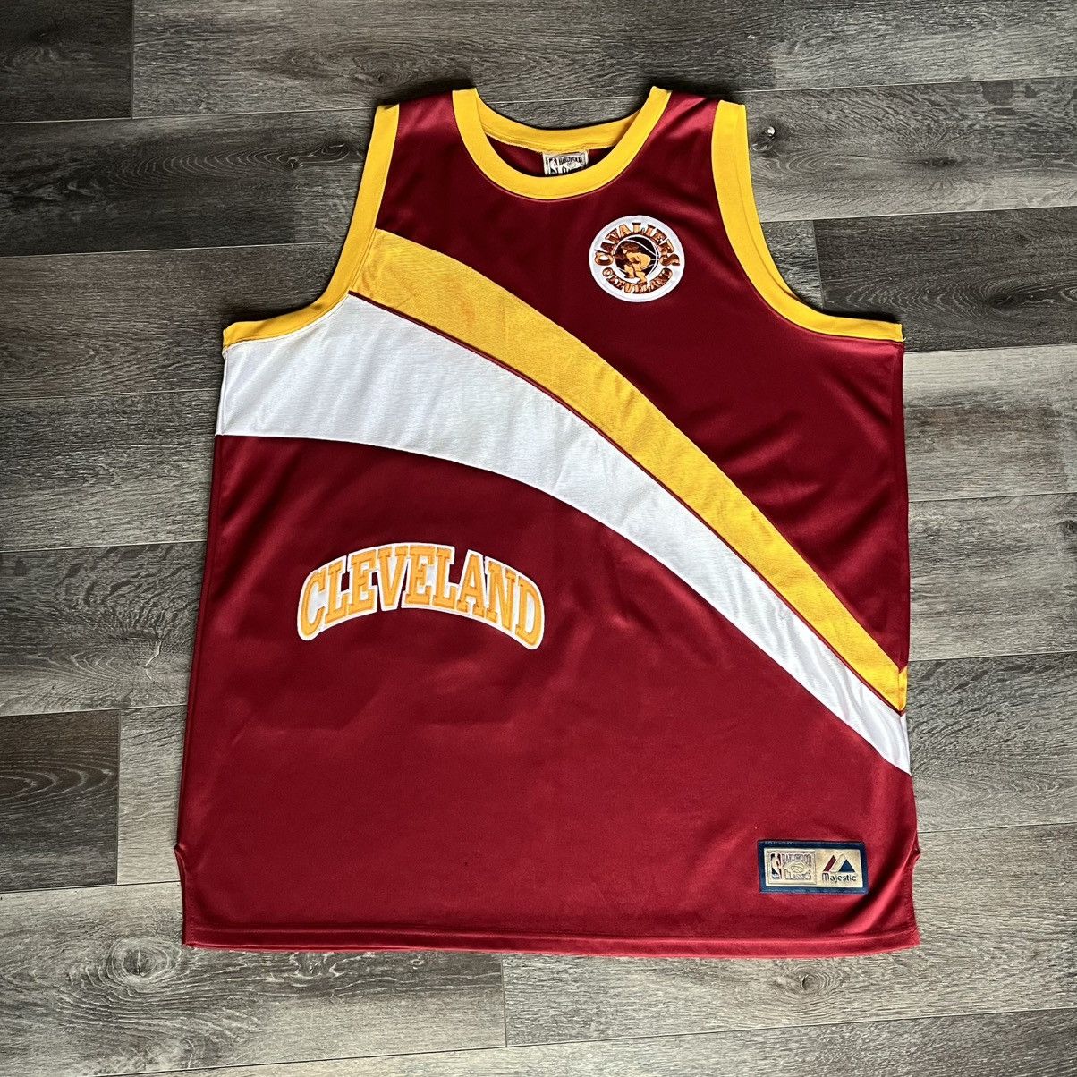 Majestic Vintage 90s NBA Hardwood Classics Cleveland Cavaliers Jersey Size US XXL / EU 58 / 5 - 1 Thumbnail