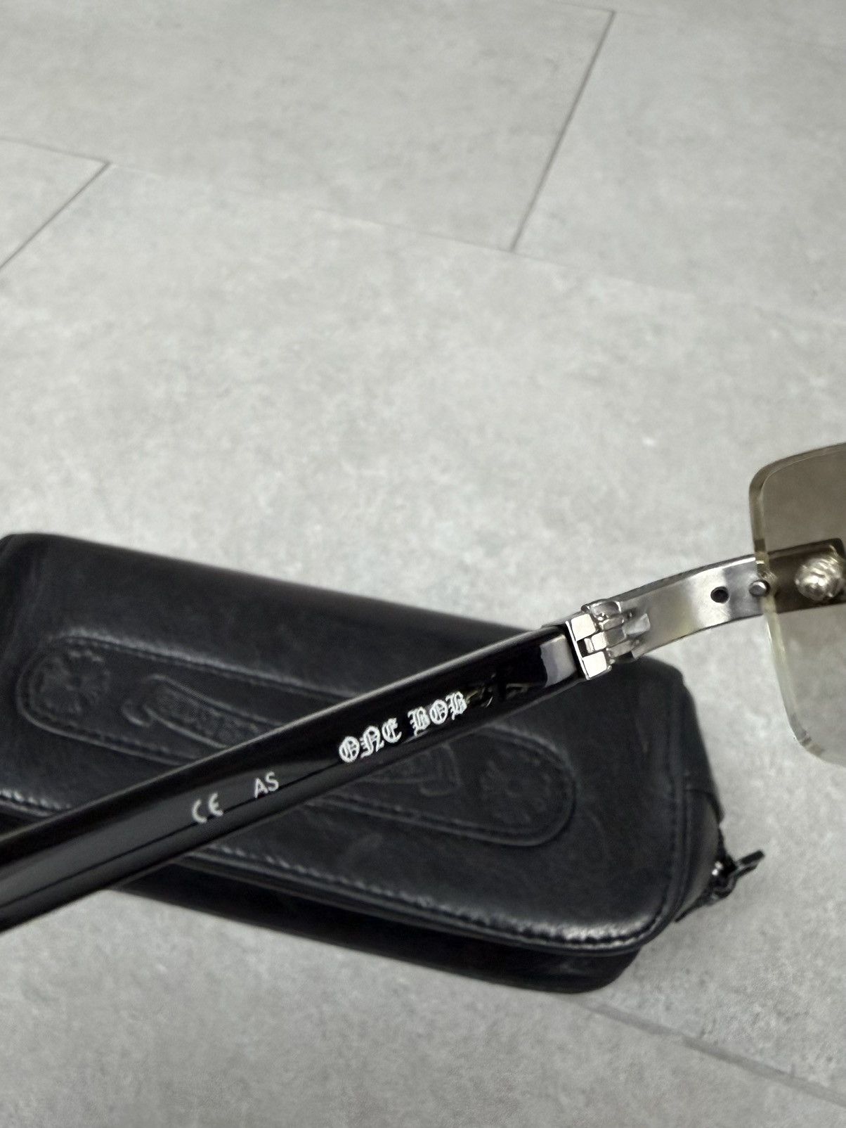 Chrome Hearts Chrome Hearts One Bob Rimless Cross-engraved Sunglasses Size ONE SIZE - 13 Thumbnail