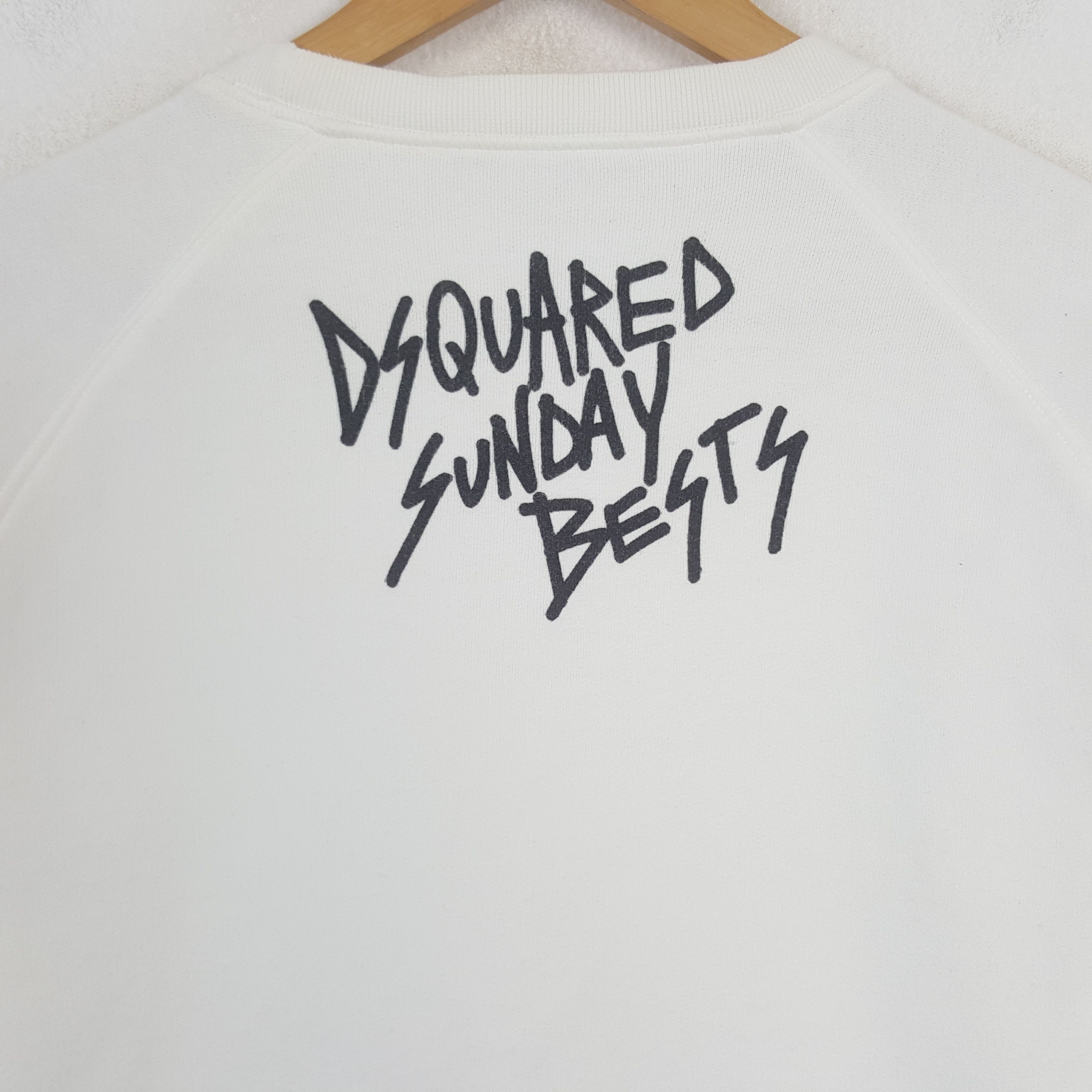 Dsquared2 Vintage Dsquared2 Sunday Bests Quotes Art Sweatshirt C283N23 Size US S / EU 44-46 / 1 - 4 Thumbnail