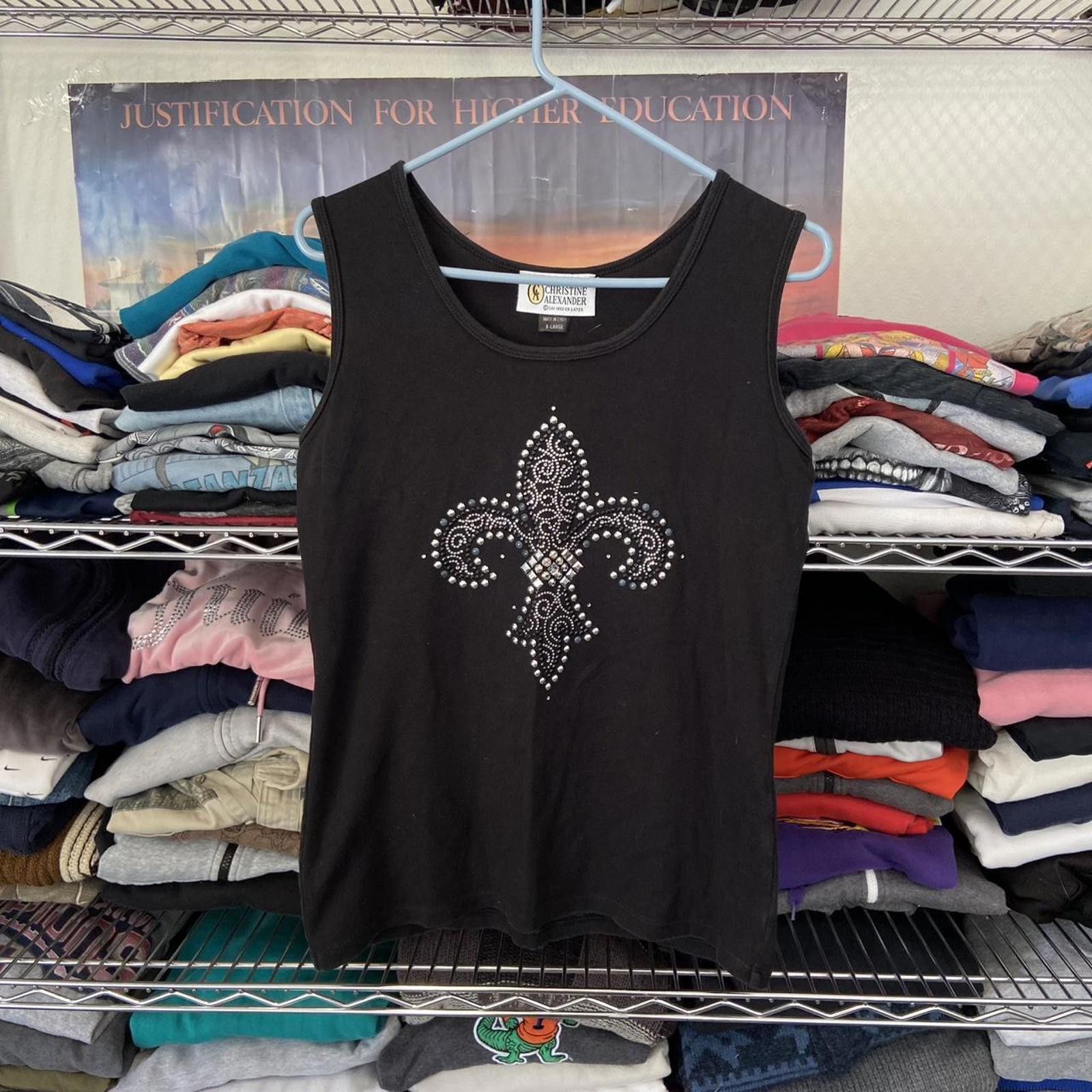 Other Vintage Christine Alexander tank top rhinestone bedazzle XL Size XL / US 12-14 / IT 48-50 - 1 Thumbnail