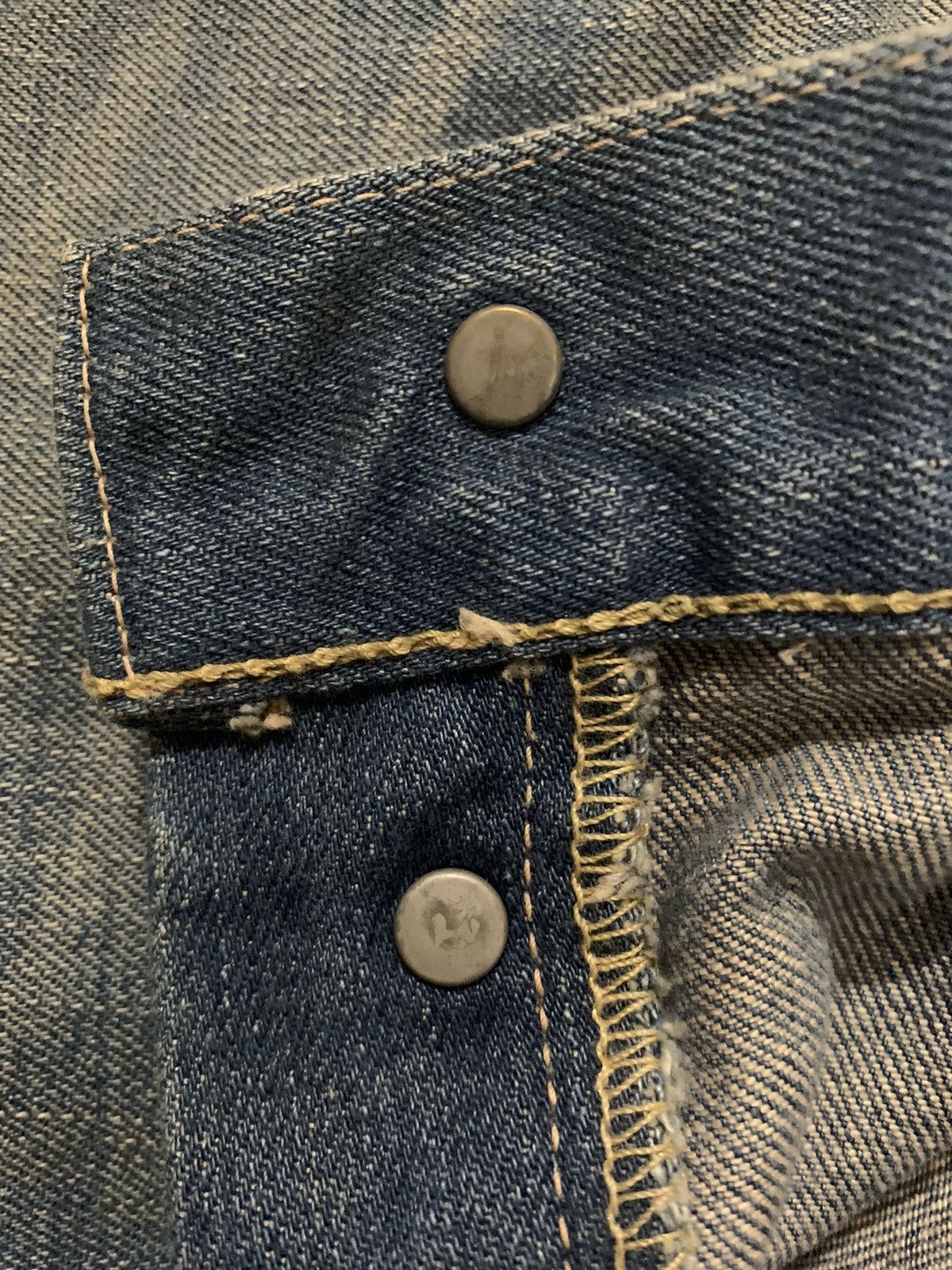 Levi's Vintage 70s Levis 501XX Big E Selvedge Mud Wash Jeans Size US 32 / EU 48 - 7 Thumbnail