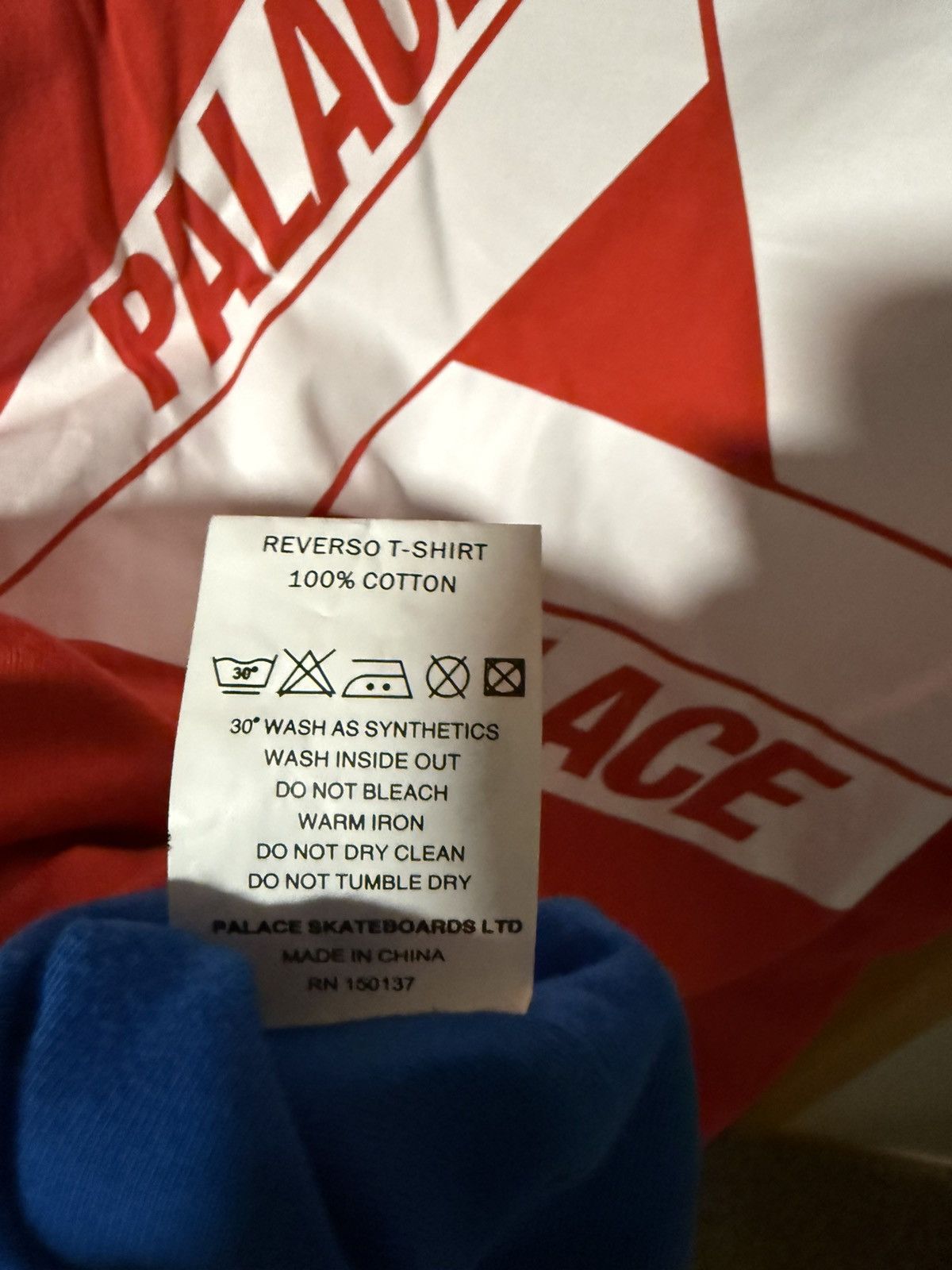 Palace OG Reverso T-Shirt Red/Blue Size US XL / EU 56 / 4 - 3 Thumbnail