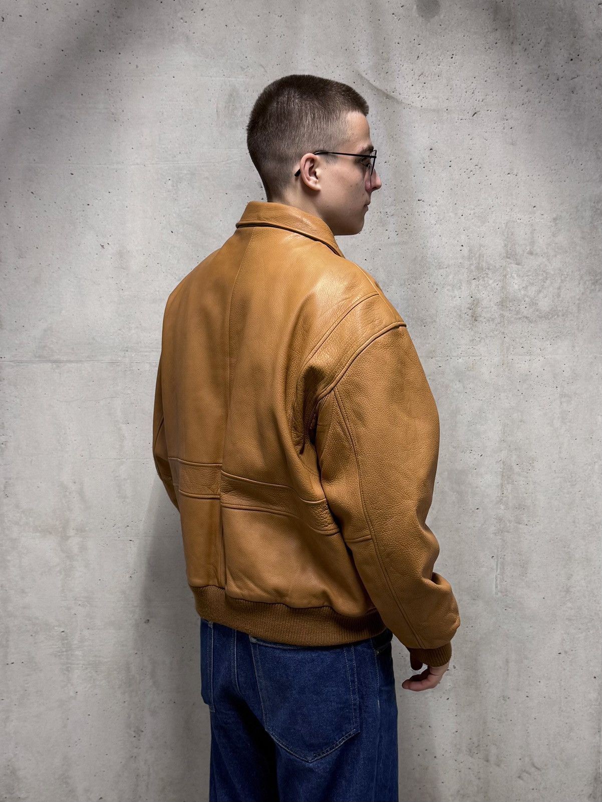 Vintage Rare Herrford leather jacket 80s Claude Boucher&Maryse Hilsz Size US XL / EU 56 / 4 - 7 Thumbnail