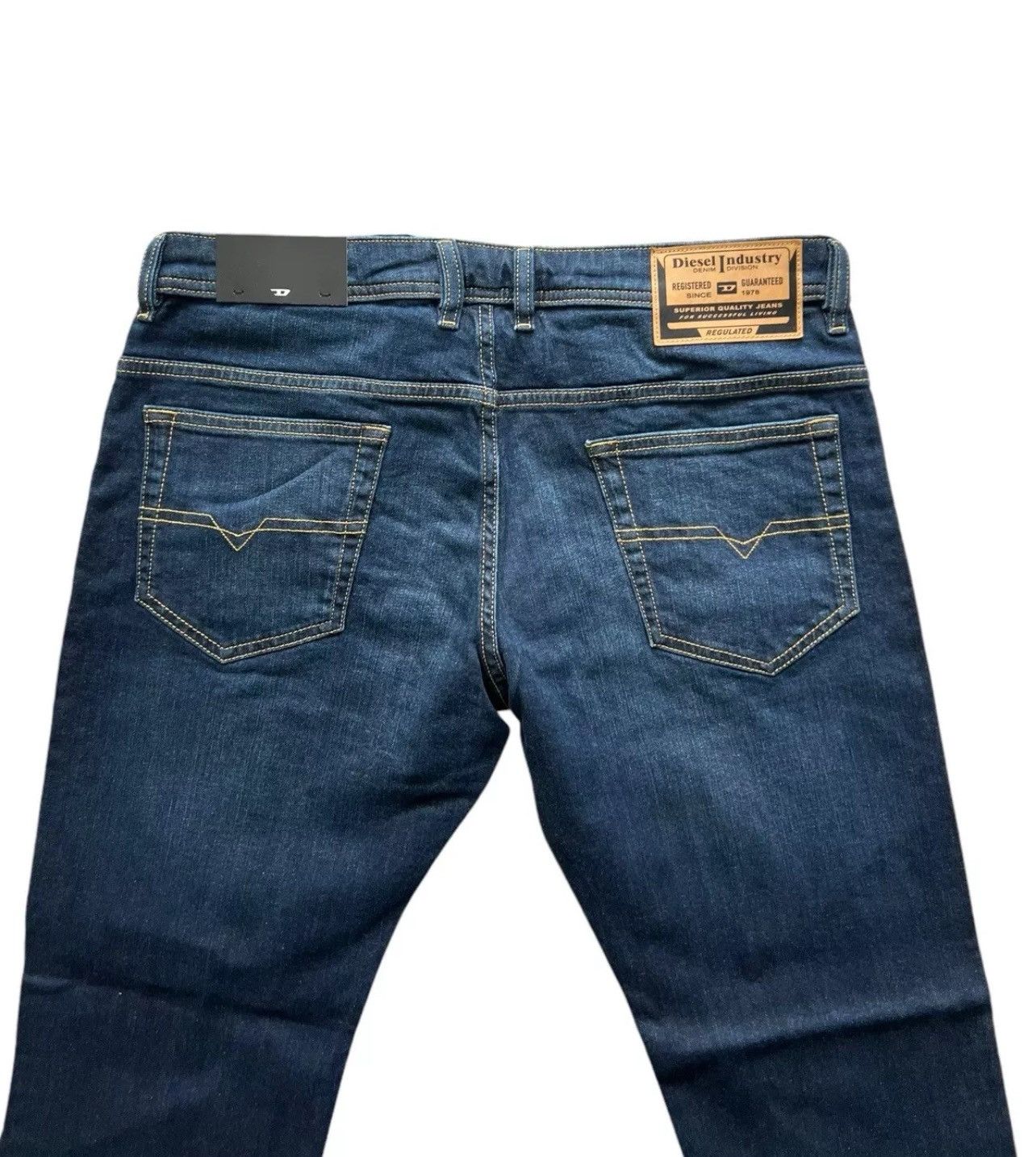 Diesel Diesel Mens Safado Straight Jeans RM065 Dark Blue Size 36/32 Size US 36 / EU 52 - 5 Thumbnail