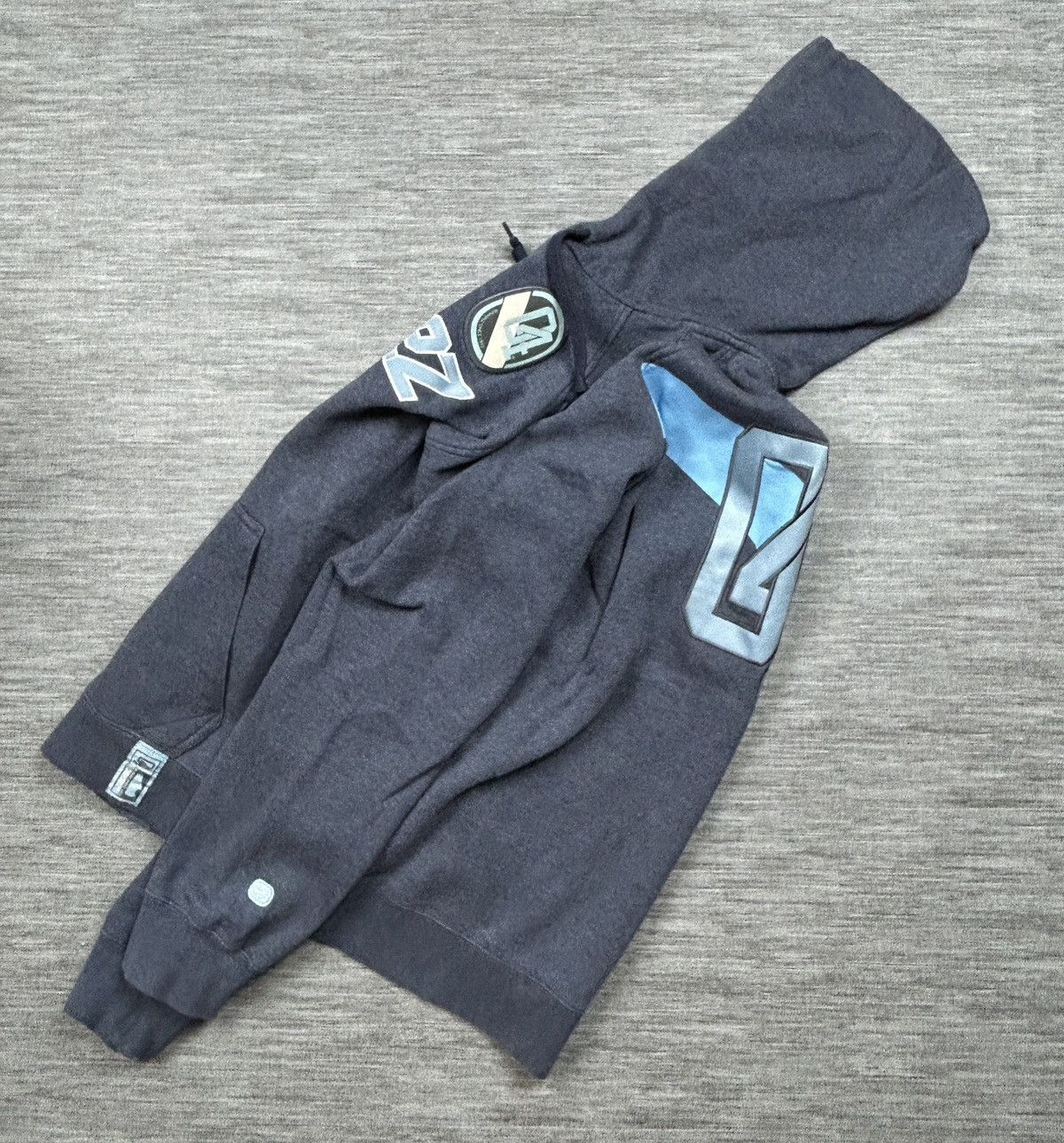 Nike × Vintage 00s Nike Air Big Logo Vintage Y2K Retro Oversized Hoodie Size US L / EU 52-54 / 3 - 10 Thumbnail