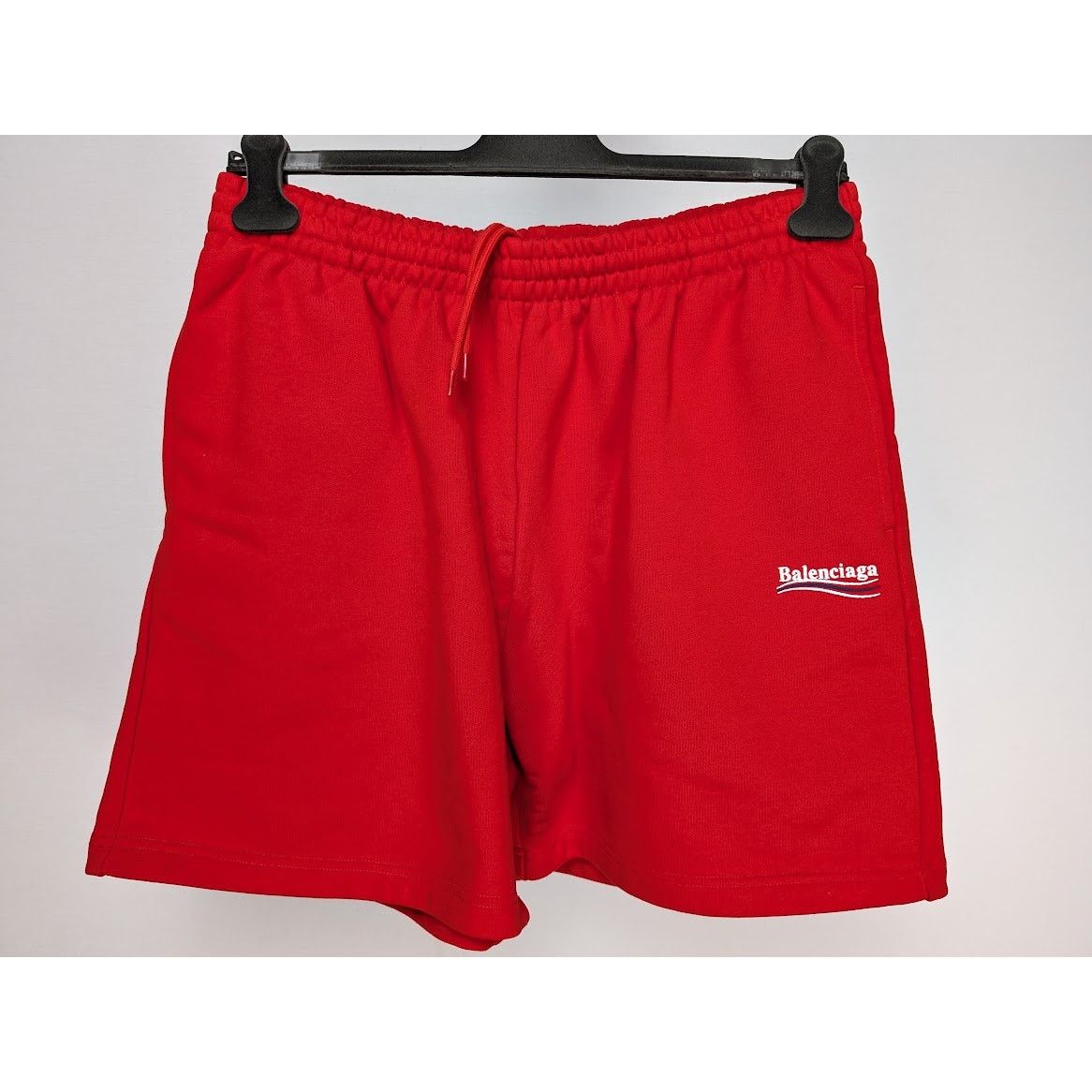 Balenciaga o1rshd1 Sweat Shorts in Bright Red Size US 32 / EU 48 - 2 Thumbnail
