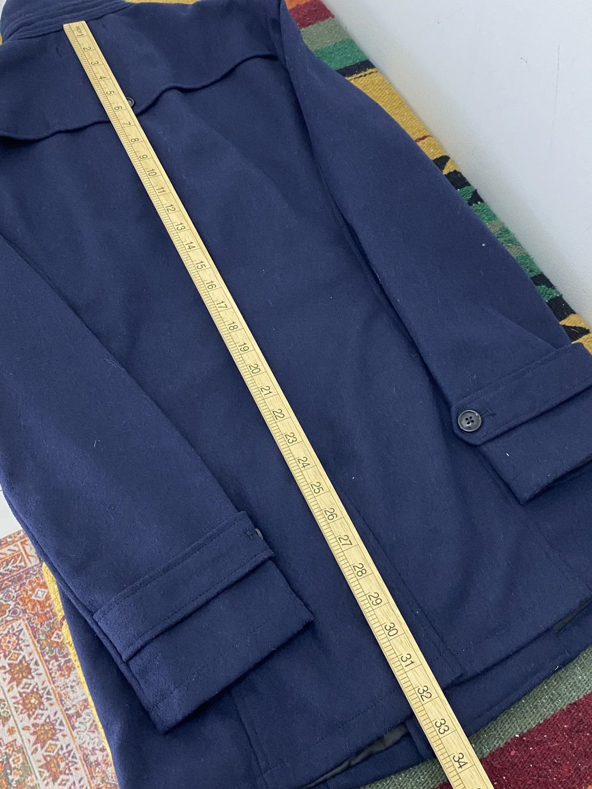 Tete Homme Tete Homme Double-Breasted Wool Trench Coat Japan Size XL / US 12-14 / IT 48-50 - 8 Thumbnail