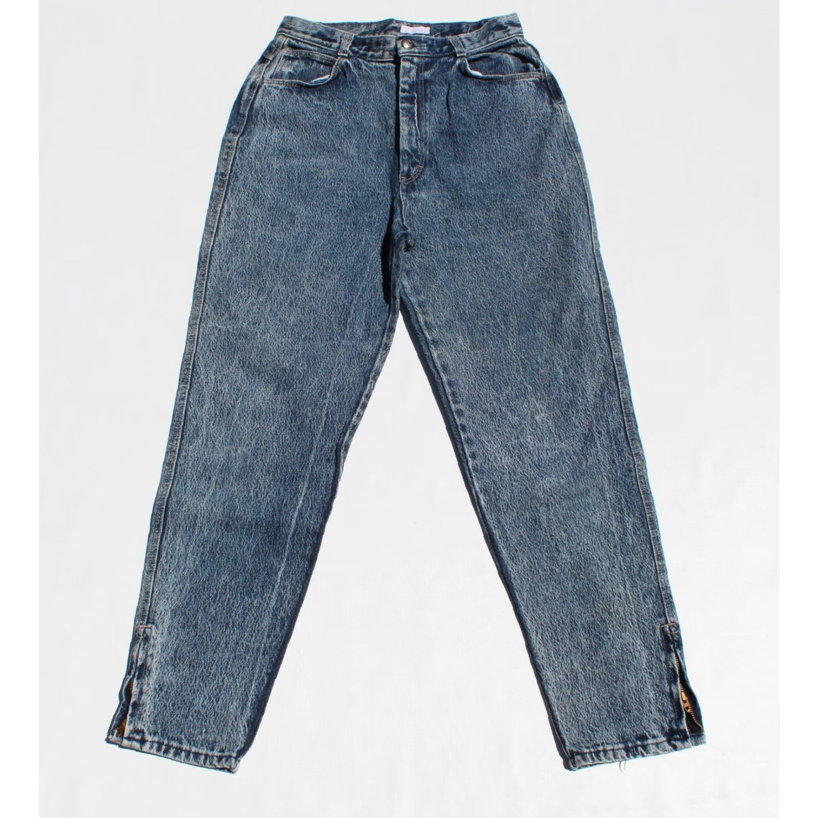Vintage VINTAGE PIZZAZZ Denim Jeans Main Selling Point High Waisted Mom Zip Ankle Blue Women's Jeans M Size 32" / US 10 / IT 46 - 2 Thumbnail