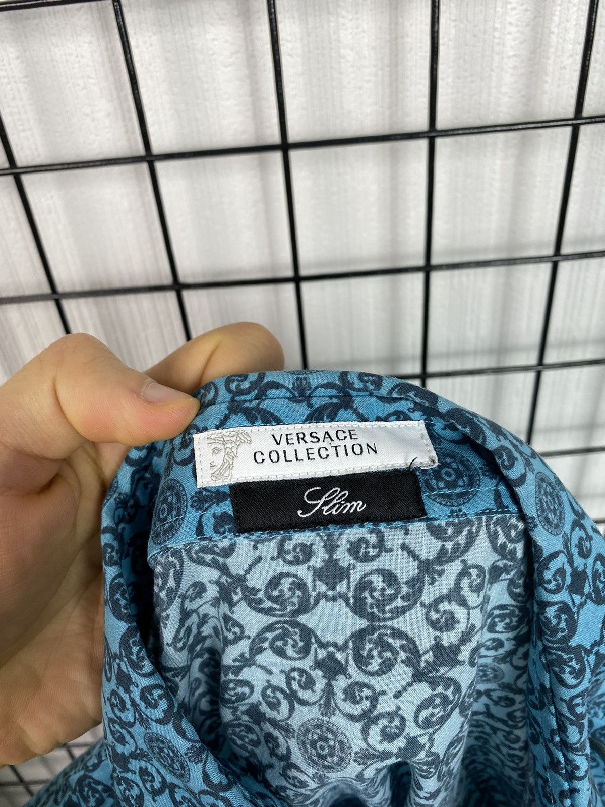 Versace Versace collection All over print shirt Men 16/42 Blue Size US L / EU 52-54 / 3 - 18 Thumbnail