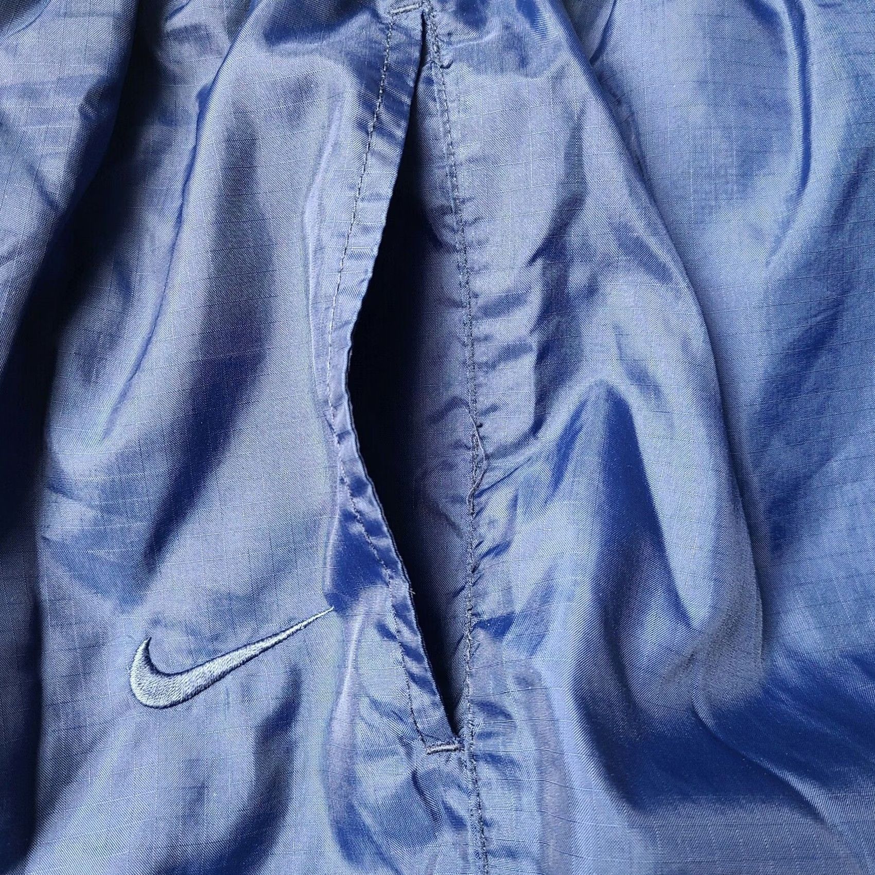 Nike VINTAGE Nike Track Pants Mens XL Blue Nylon Lined 90s Basketball Pant Zip Pocket Pockets Size US 36 / EU 52 - 4 Thumbnail