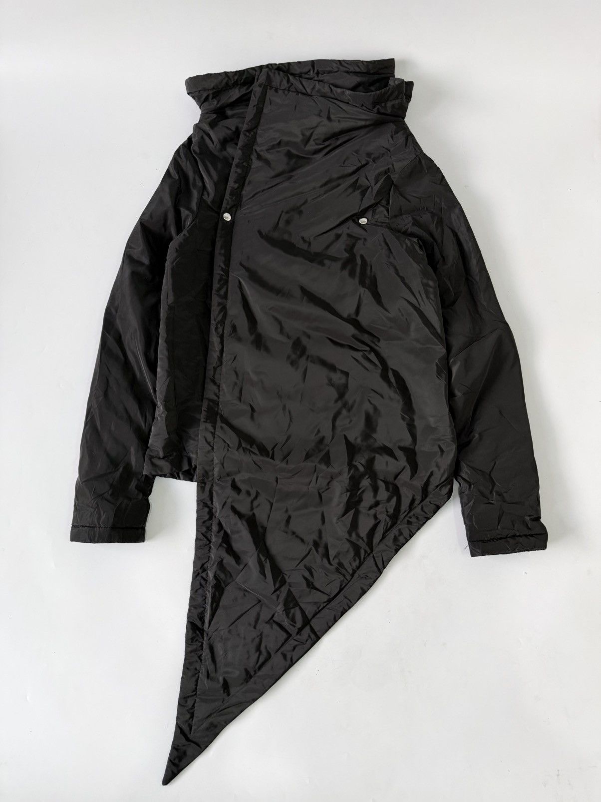 Rick Owens Rick Owens Black Asymmetrical Jacket Size US M / EU 48-50 / 2 - 1 Thumbnail