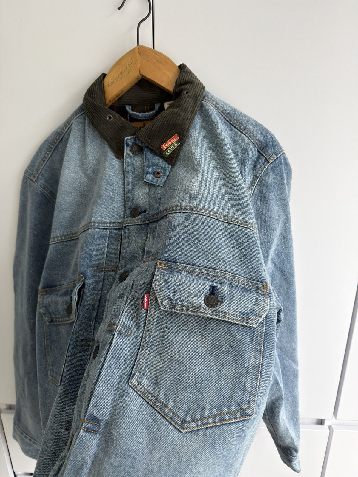 Barbour Barbour x Levi’s Denim Trucker Jacket Men’s Collar XL Size US XL / EU 56 / 4 - 5 Thumbnail