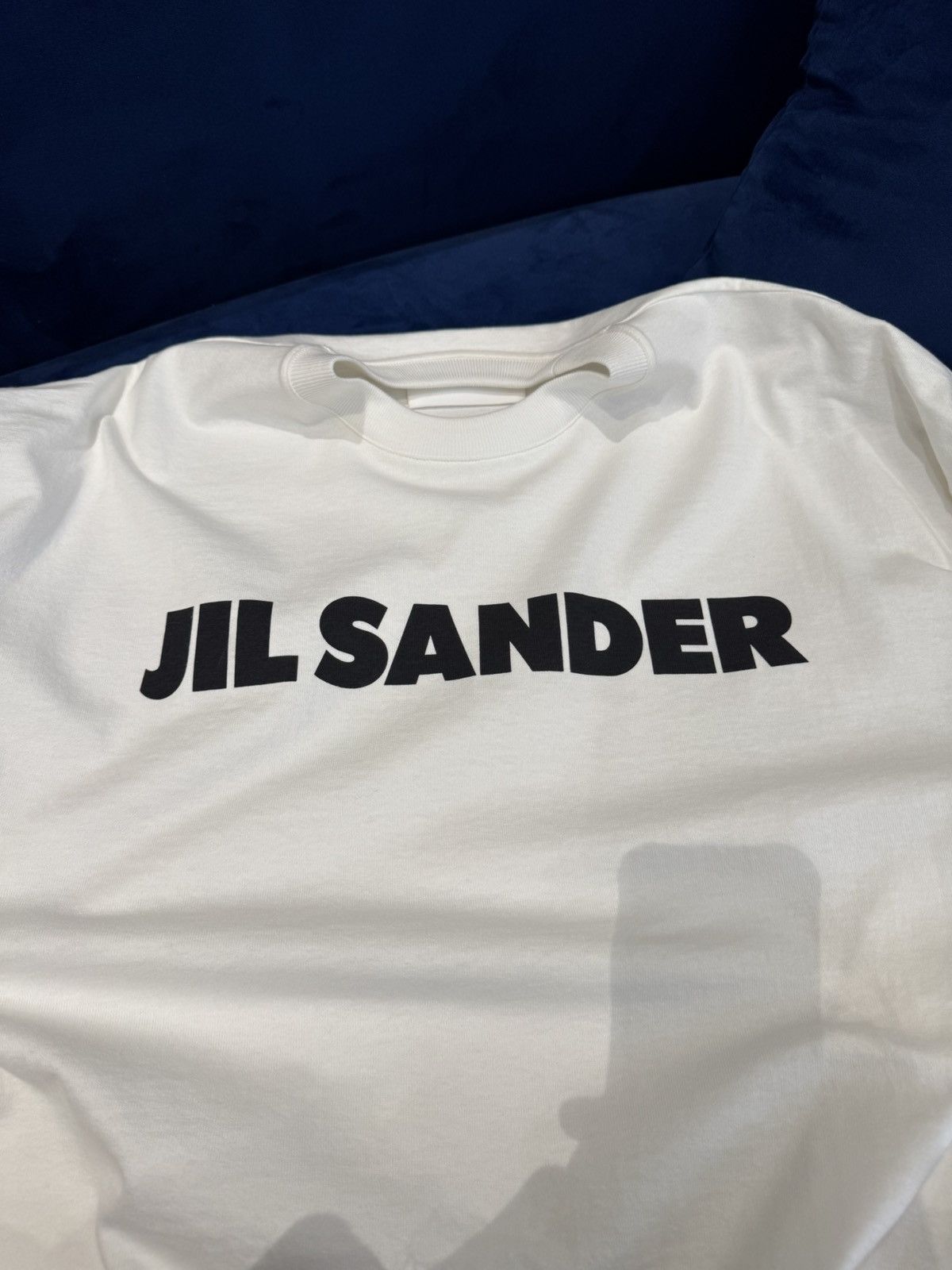 Jil Sander NWT Contrast Logo Oversized Crew Neck T-Shirt - WHITE, XS Size US XS / EU 42 / 0 - 10 Thumbnail