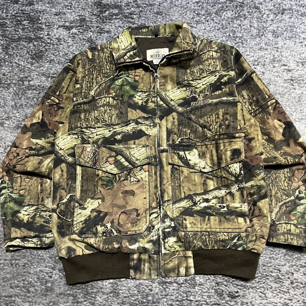Mossy Oaks Vintage Y2K Redhead Mossy Oak Camo Bomber Jacket Small Size US S / EU 44-46 / 1 - 3 Thumbnail