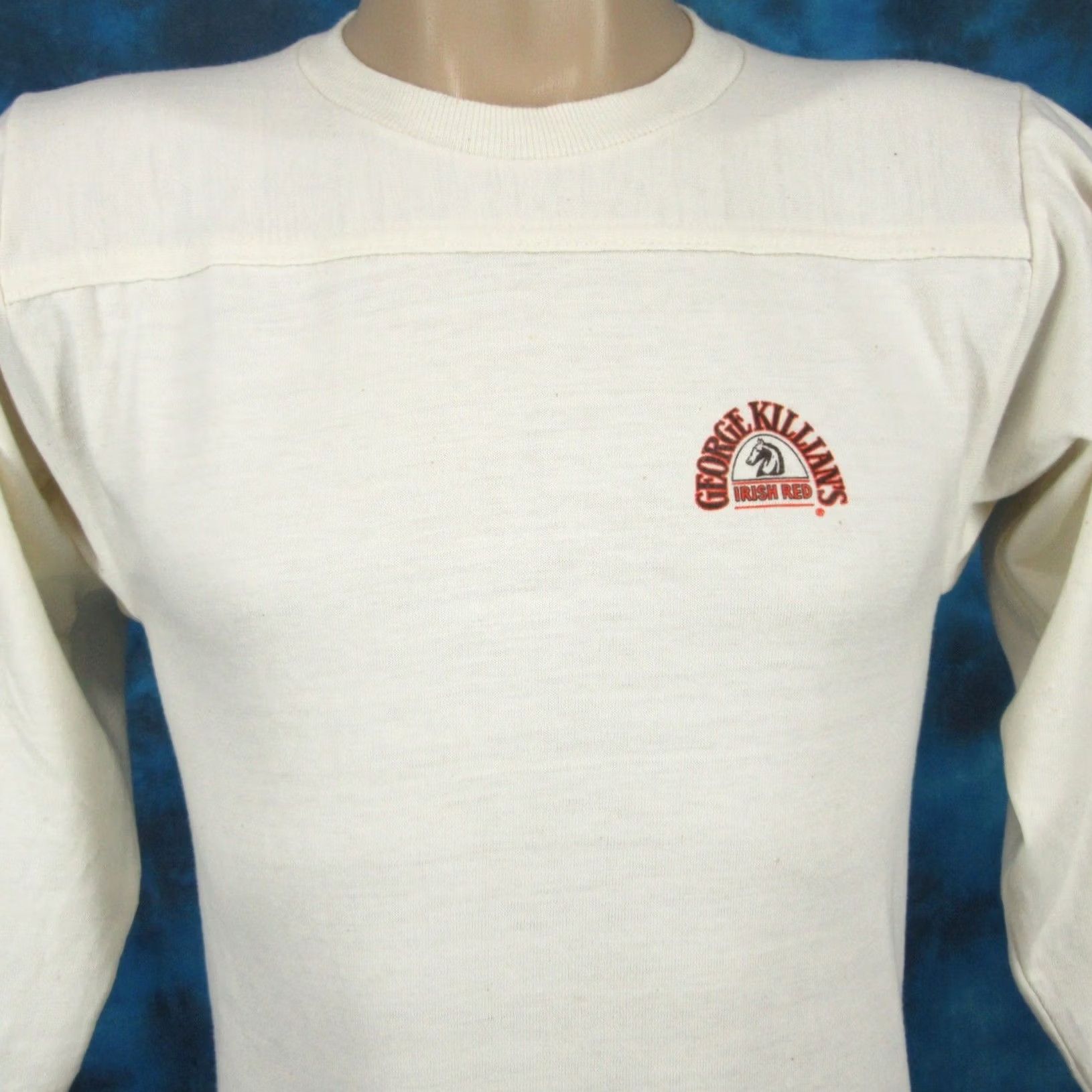 George NOS vintage 80s GEORGE KILLIAN'S IRISH RED BEER JERSEY T-Shirt XS coors alcohol Size US XS / EU 42 / 0 - 3 Thumbnail