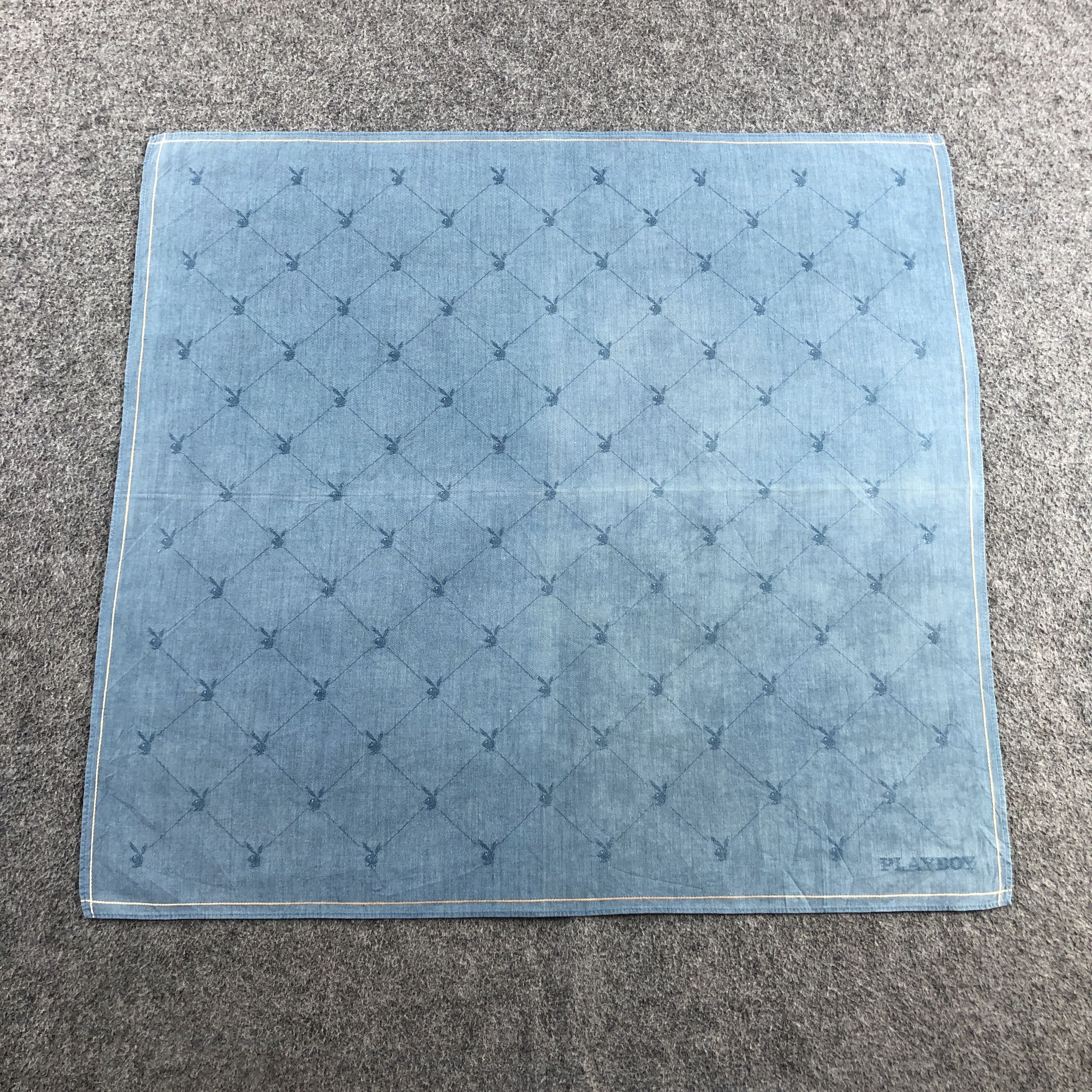 Playboy × Vintage Playboy Handkerchief Neckerchief Bandana H2630 Size ONE SIZE - 1 Thumbnail