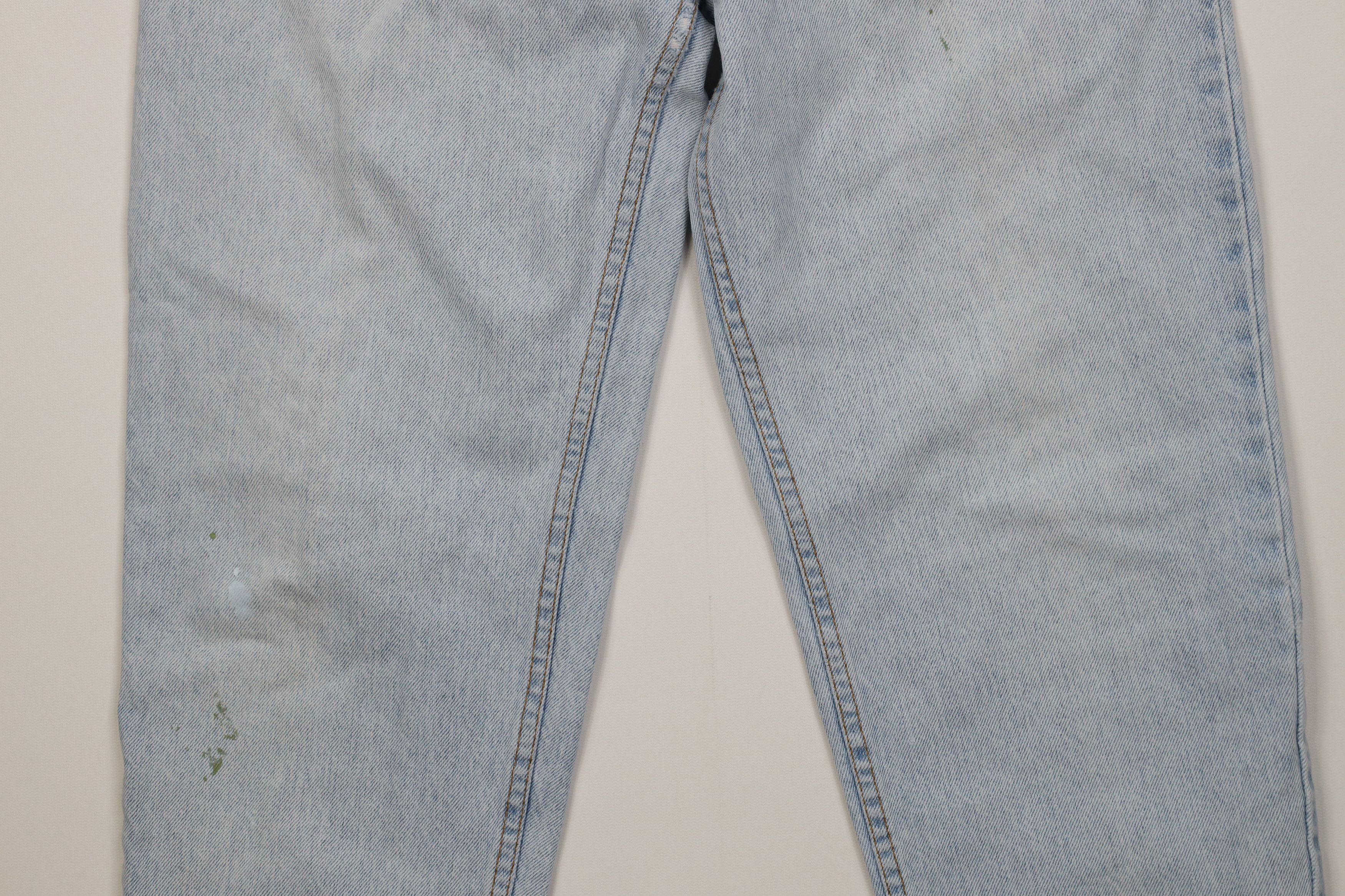 Levi's Vintage 90s Levis 15951 Orange Tab Short Tapered Leg Jeans Size 34" / US 12 / IT 48 - 3 Thumbnail