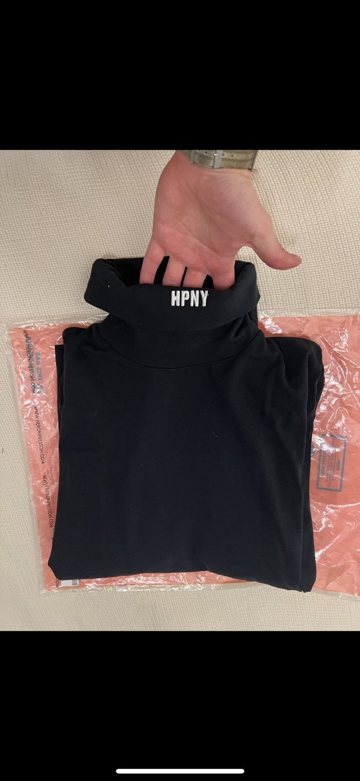 Heron Preston Heron Preston Mens Embroidred Rollback LS Size US S / EU 44-46 / 1 - 1 Thumbnail