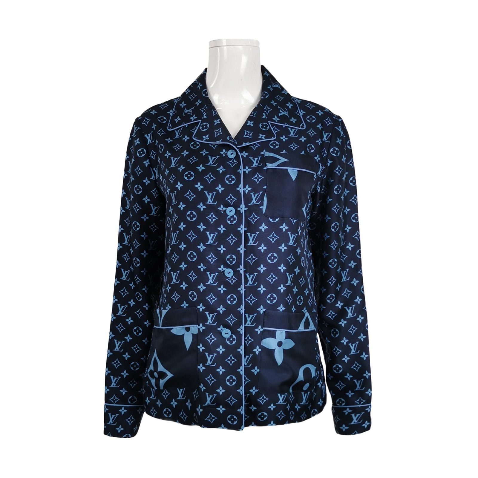 Louis Vuitton Louis Vuitton Monogram Silk Button Up Shirt Size 36 Size XS / US 0-2 / IT 36-38 - 1 Thumbnail